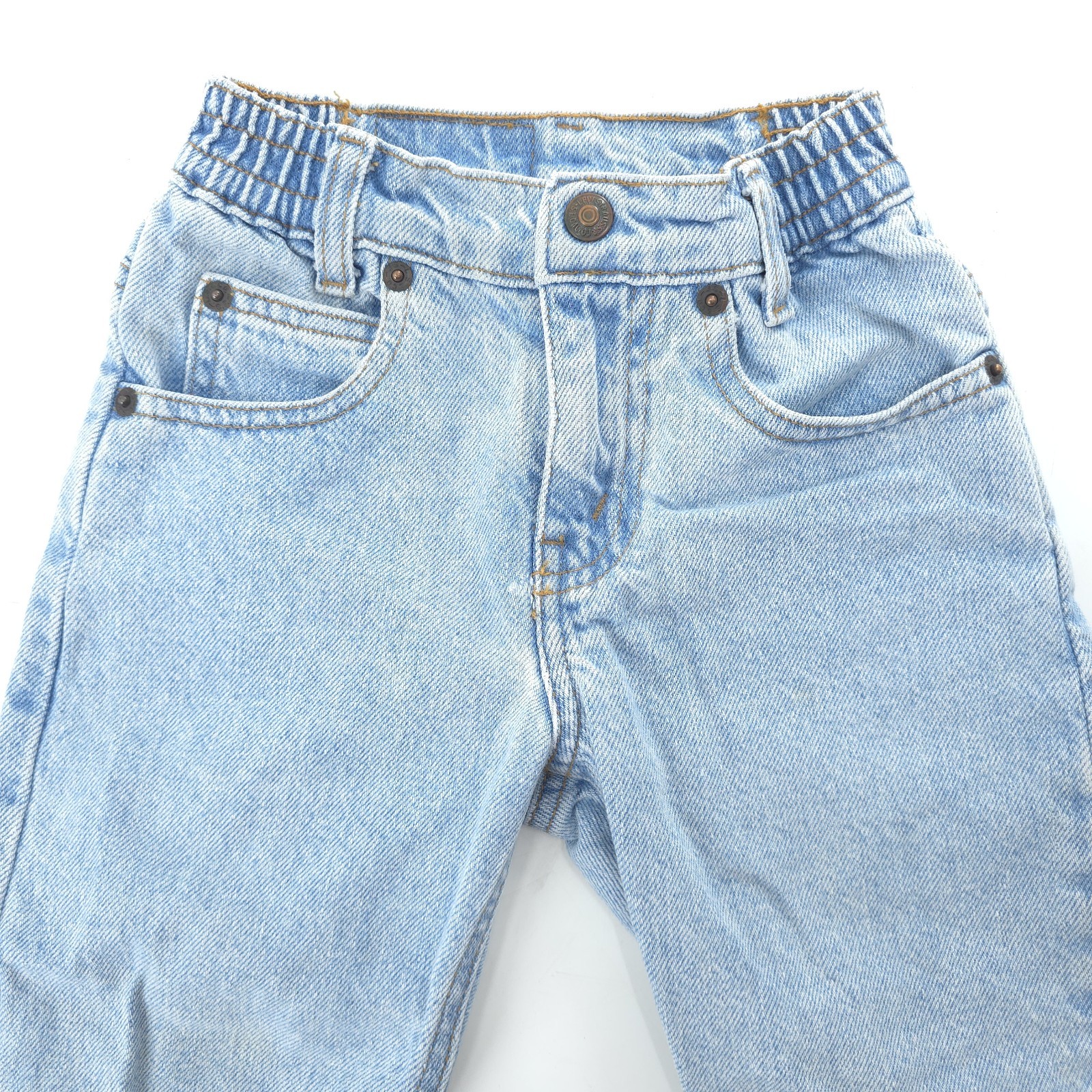 Vintage Little Levis 566 Loose Fit Jeans 4T Blue Light Wash Made In USA 90s