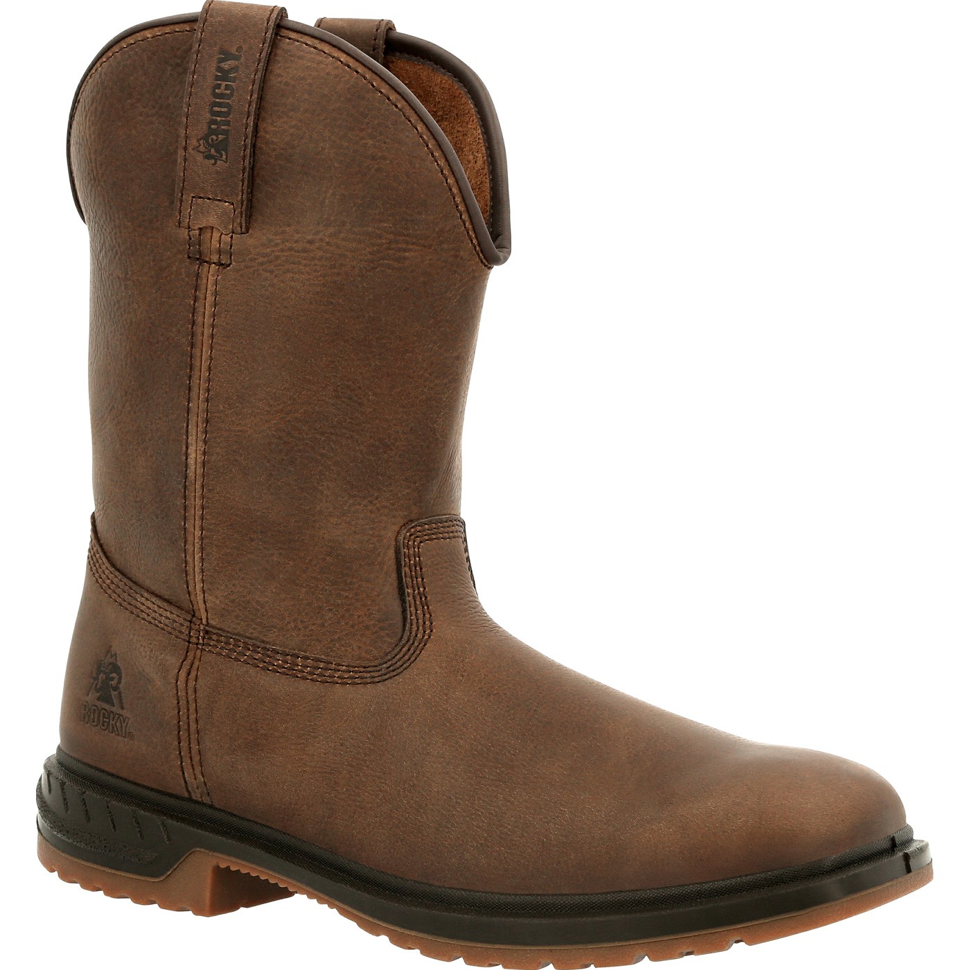 Rocky Worksmart Unlined Western Boot RKW0346 for Men – Durable Cowboy Work Boots