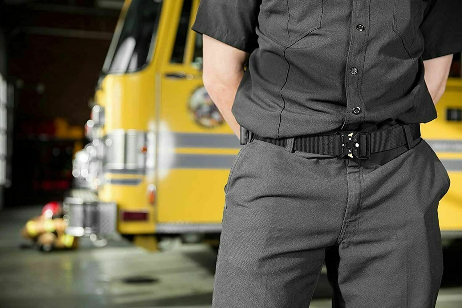 MEN Casual Military Tactical Army Adjustable Quick Release Belts Pants Waistband