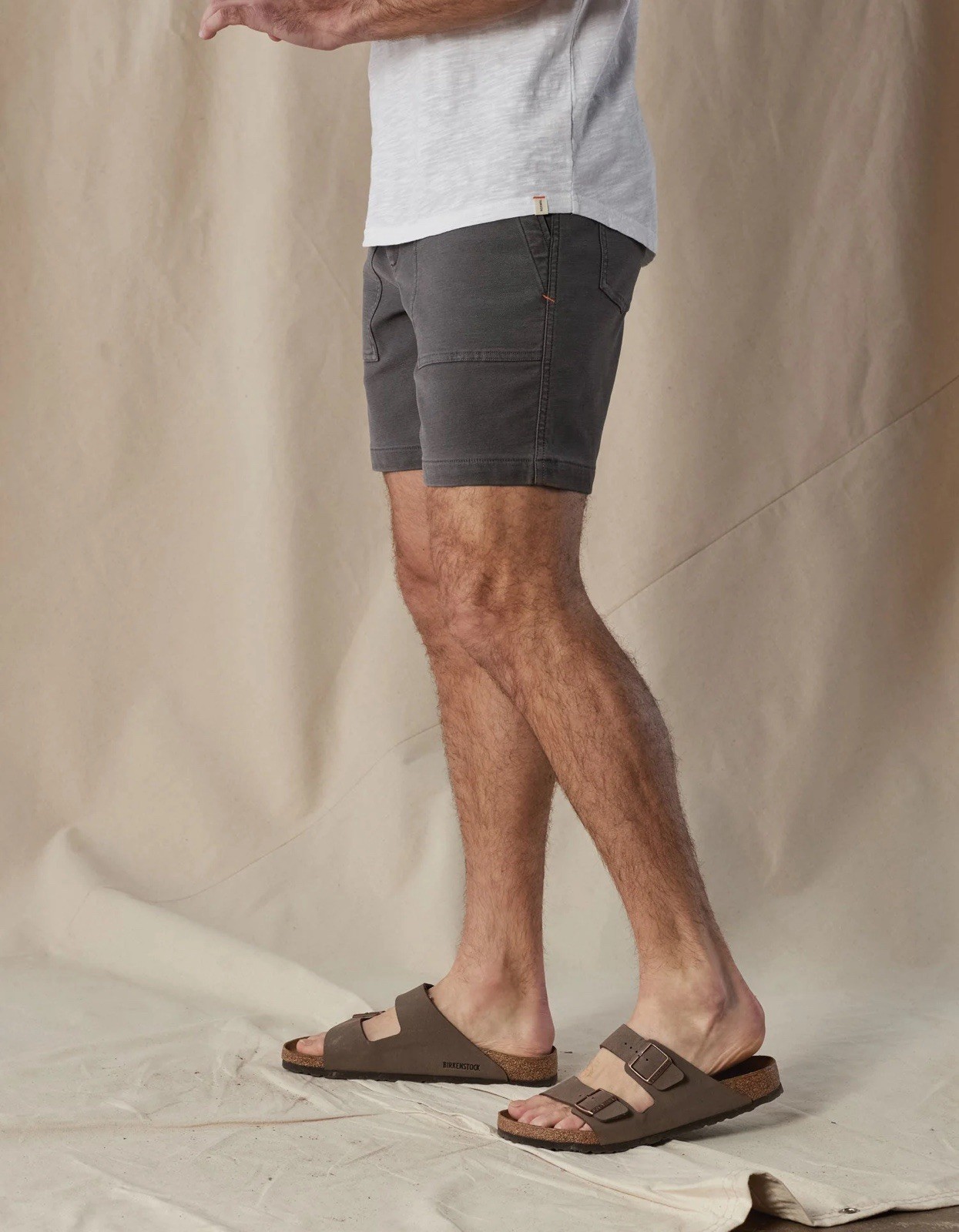 Normal Brand Men’s Comfort Terry Utility Shorts Sz 32 Shadow Grey