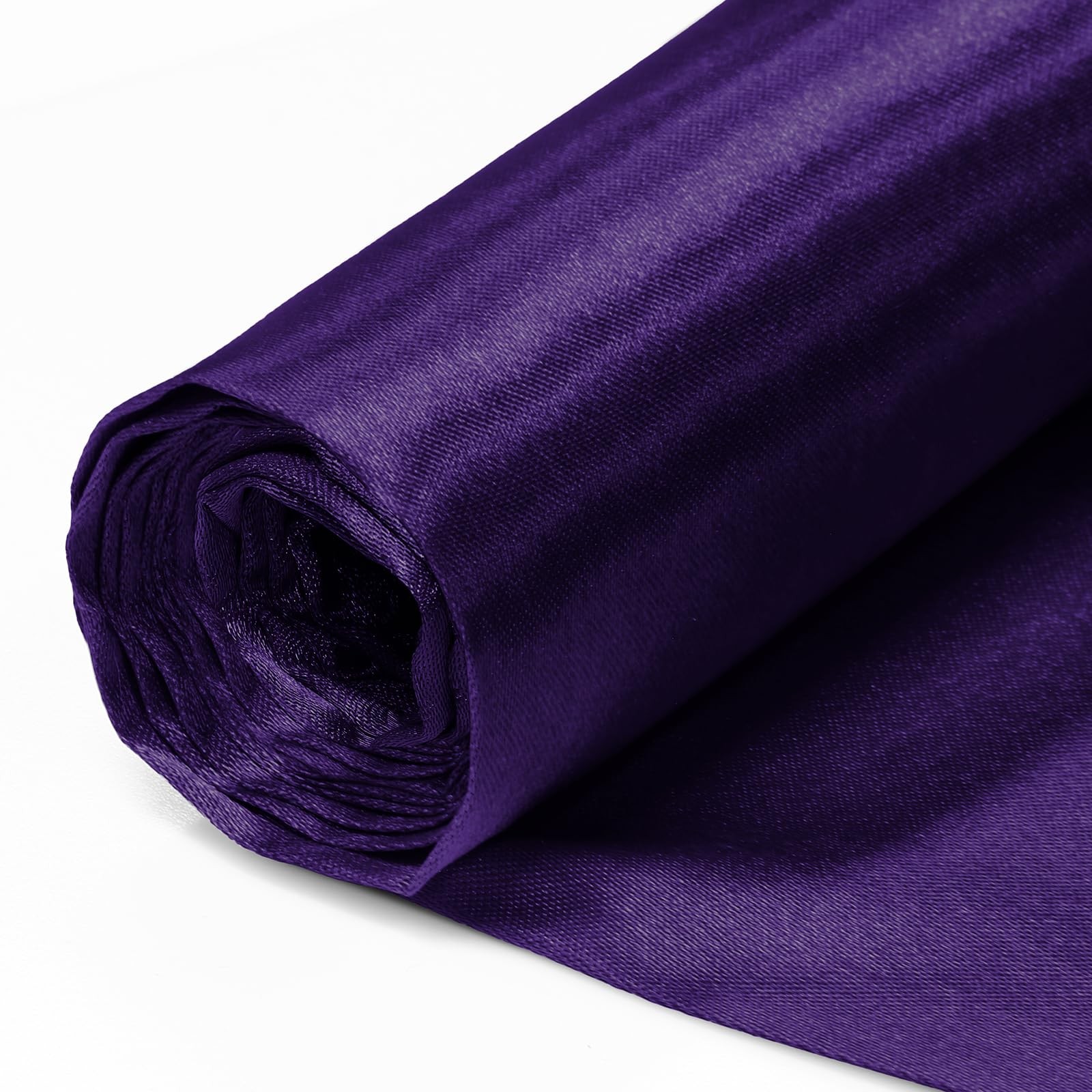 Horbaunal Dark Purple 60″ Wide Charmeuse Satin Fabric By The Yard