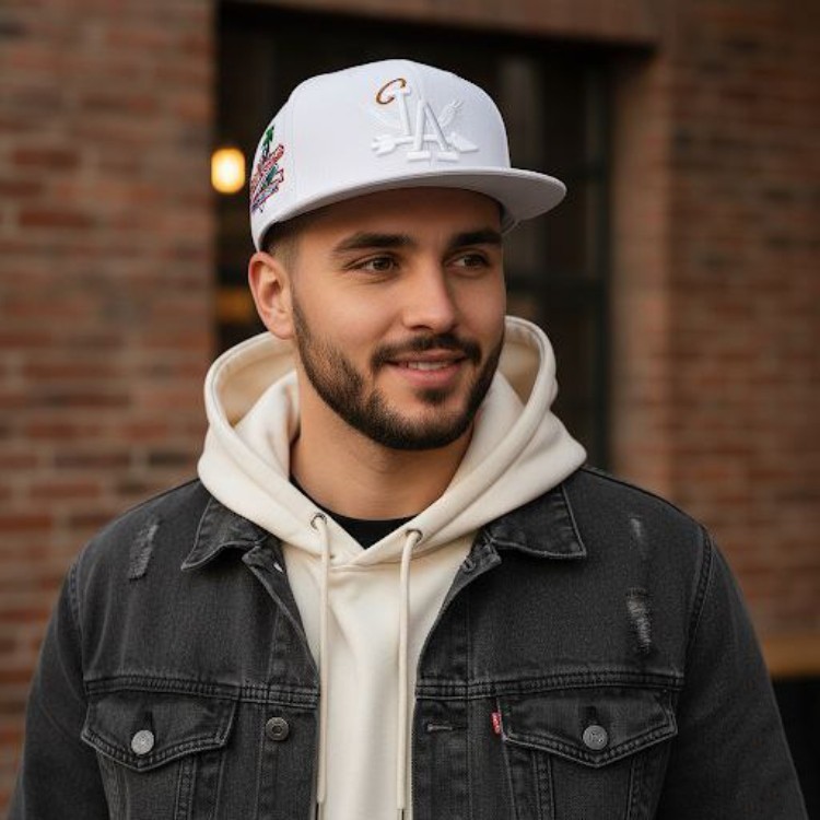 LA Flat Brim Snapback Embroidered Hip-Hop Streetwear Los Angeles Baseball Cap