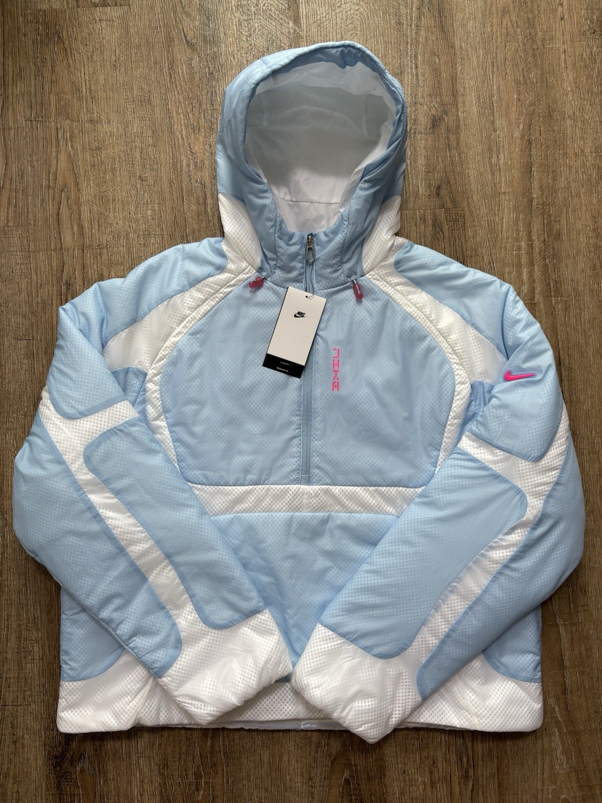 Nike Project F.R.O.G. Sliced Pod Half Zip Jacket Psychic Blue Sz Med IB4012-422