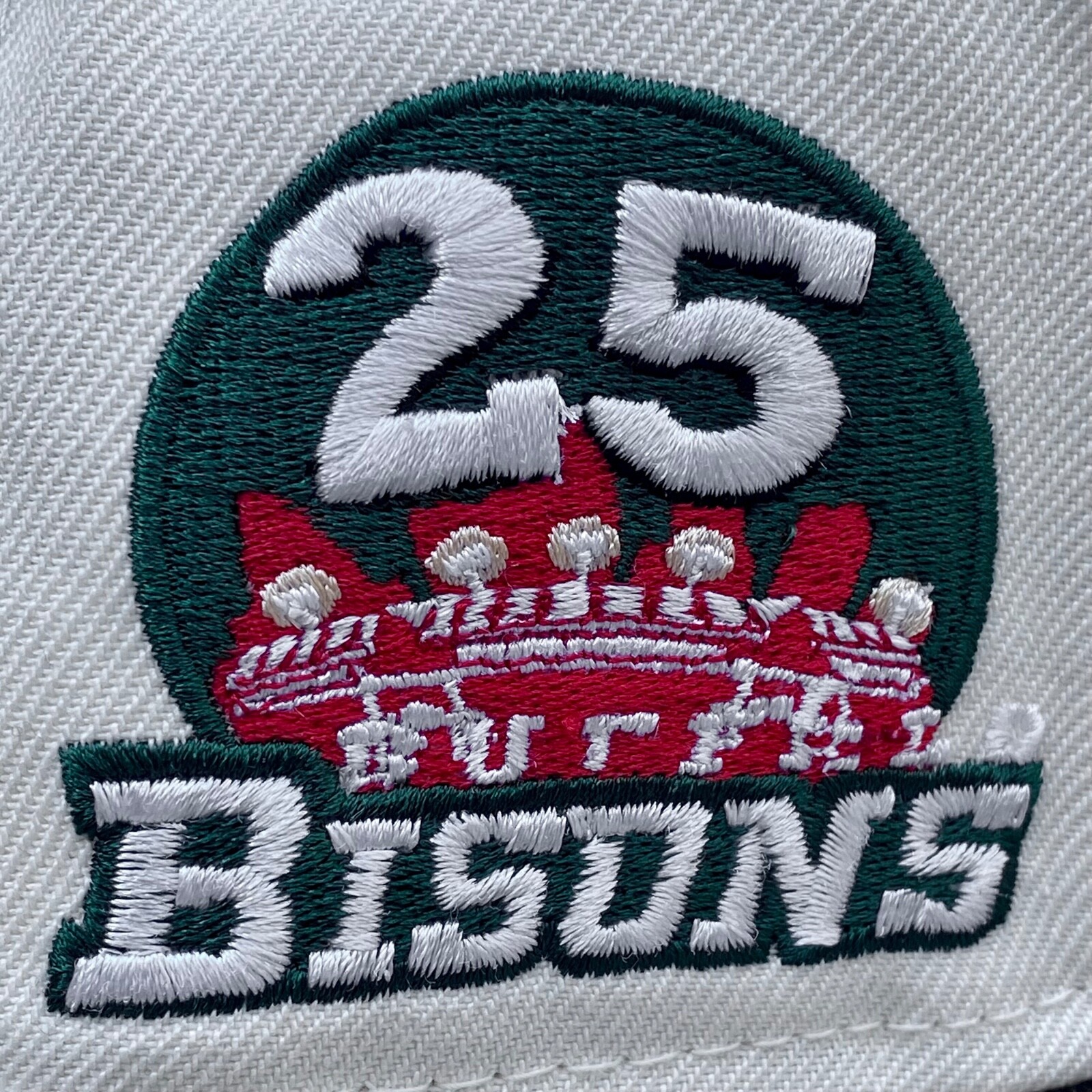 Buffalo Bisons Big Logo 25 Patch New Era 59FIFTY 2 Tone Fitted Hat Club 8