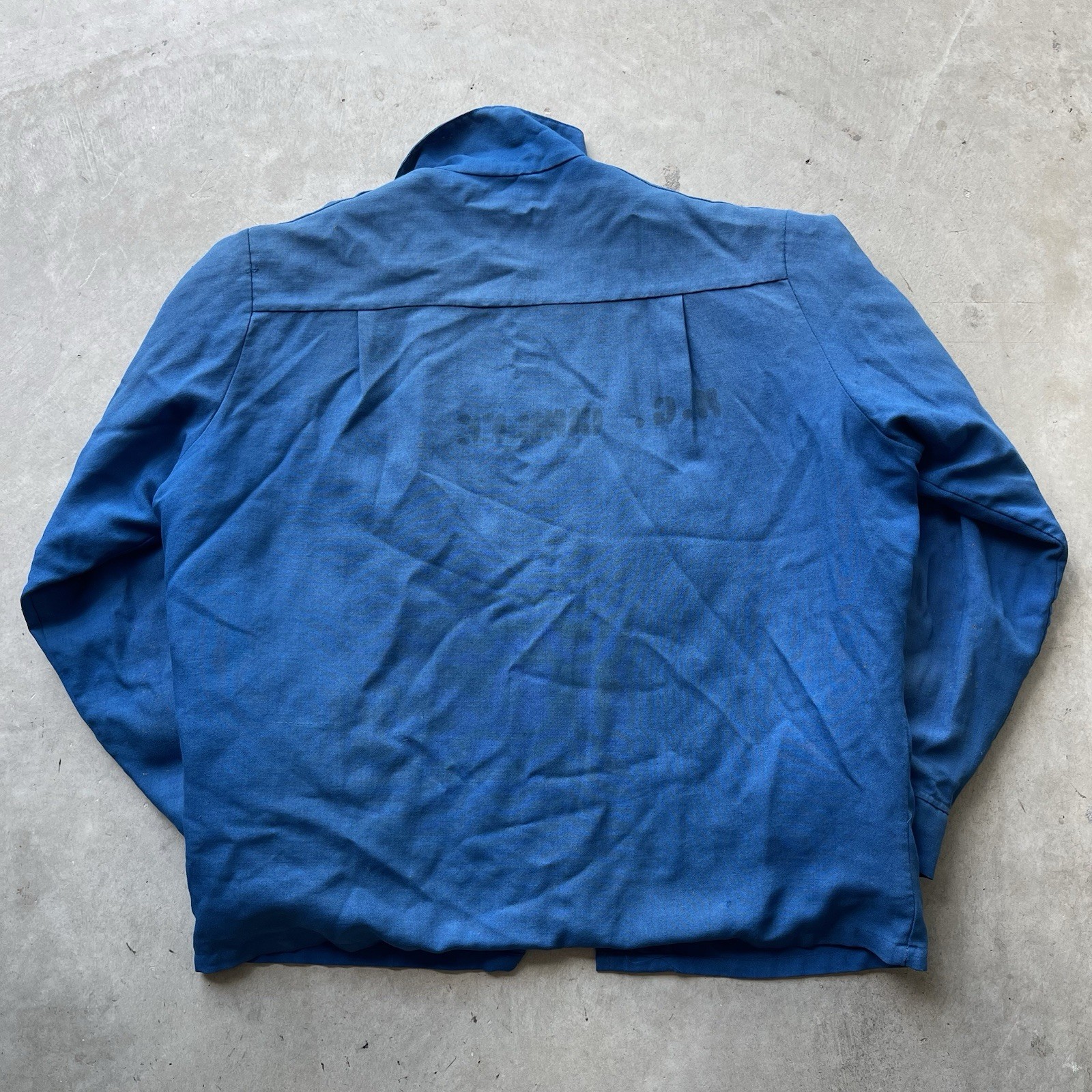 Vintage 50s Stencil Texaco Workwear Jacket Mechanic Quilted Red Lined Boxy XL