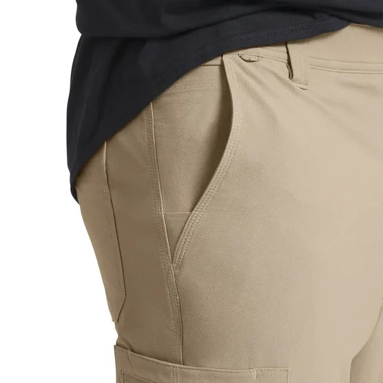 Wrangler Men’s Tech Cargo Pants Stretch Nylon Zip Pocket Work Utility New Tan