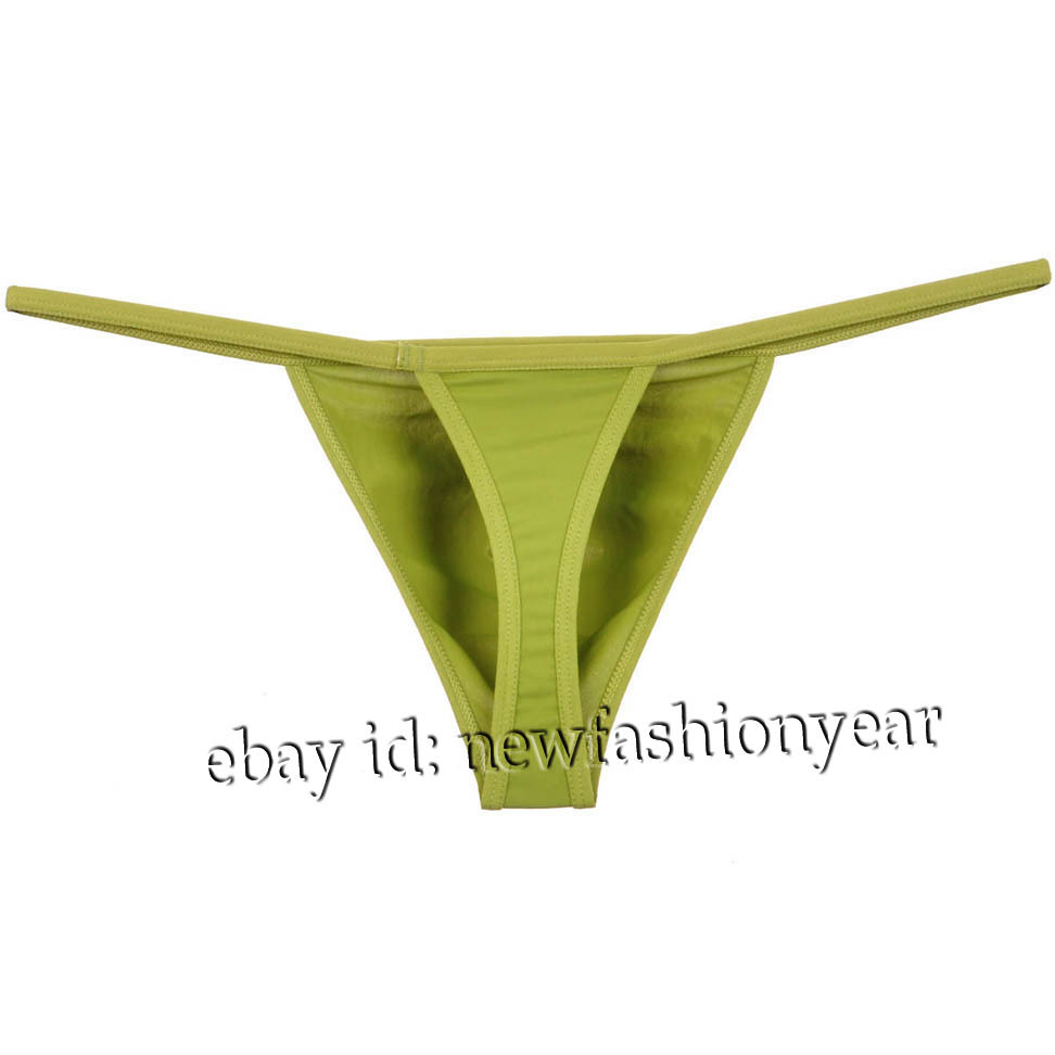 Men Bikini Thong Soft Stretchy Nylon T-back Mens G-string Underwear Jockstrap