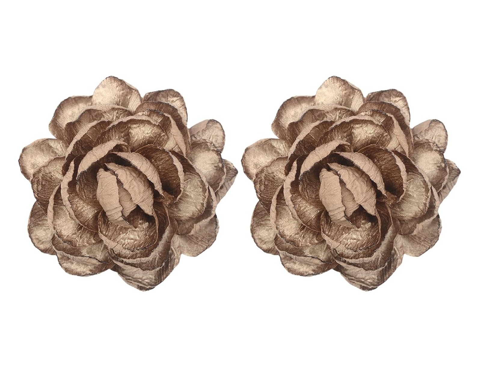 Handmade Satin Fabric Flower Brooches Lapel Pins for Women Vintage Elegant Fl…