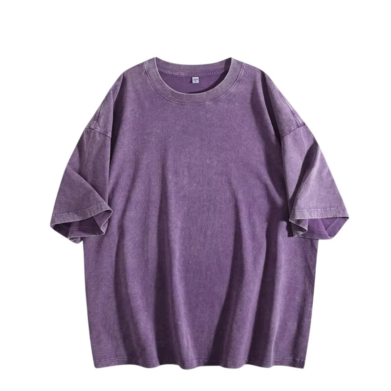 Vintage Washed T Shirt Men Women Oversized Tee 100% Cotton Casual Streetwear