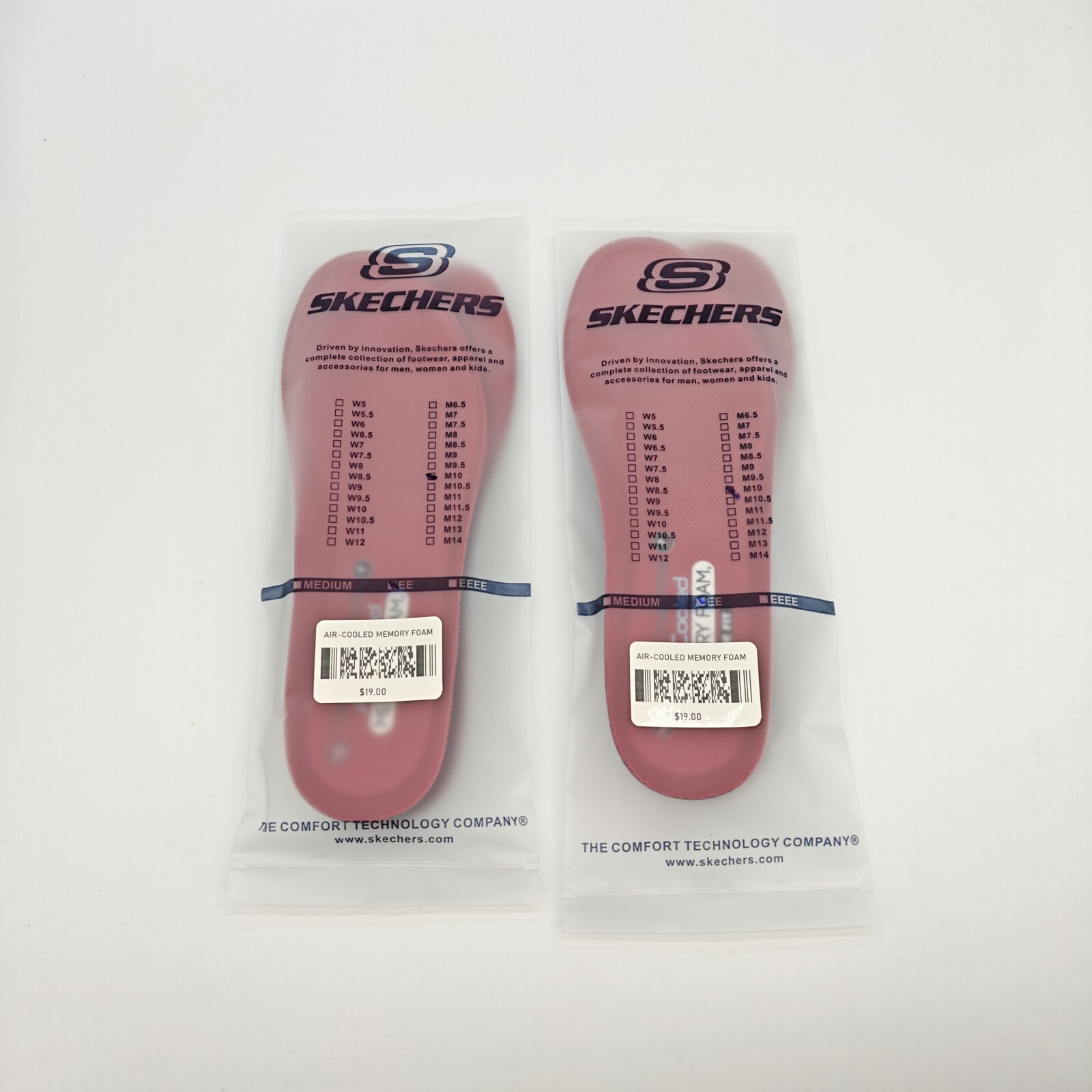 New Skechers Memory Foam Air Cooled Insoles Footbed insert US Men’ Sz 6.5-14