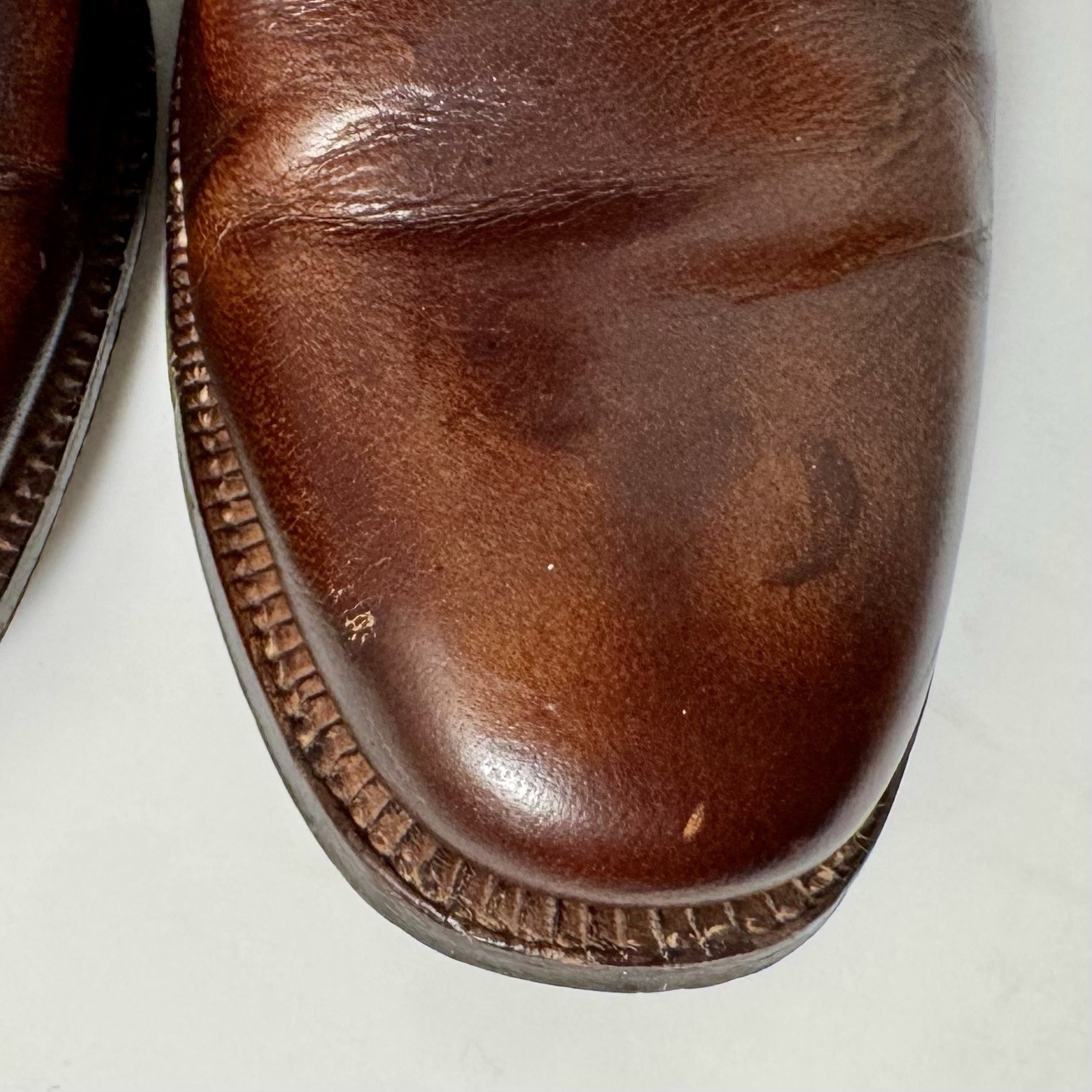 Lucchese 1883 Cutter Bill Cowgirl Boots 6.5A B/O Goat Leather Kennedy Pull On