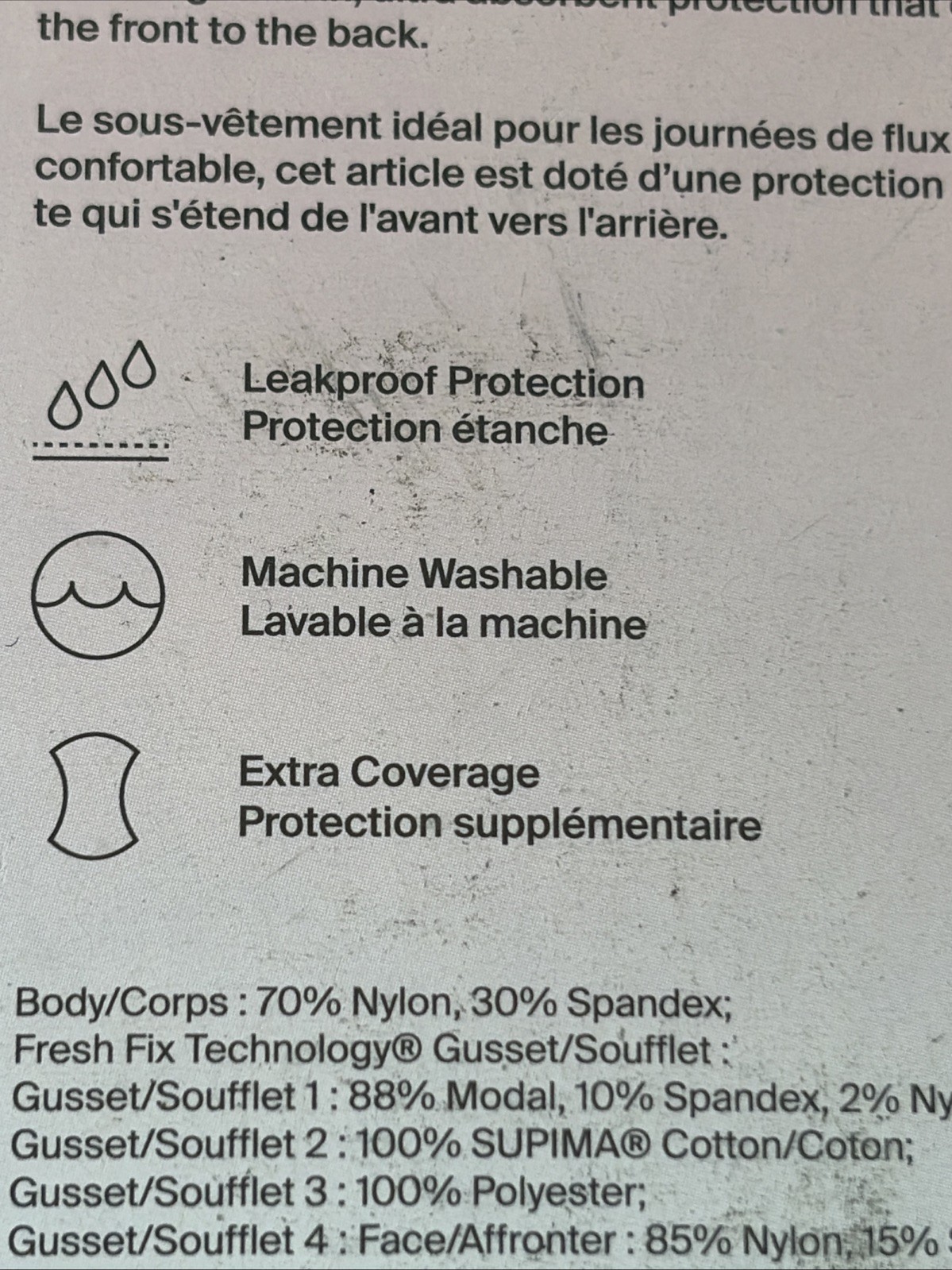 KNIX Super Plus Leakproof No-Show Bikini Panty Underwear Size XXL