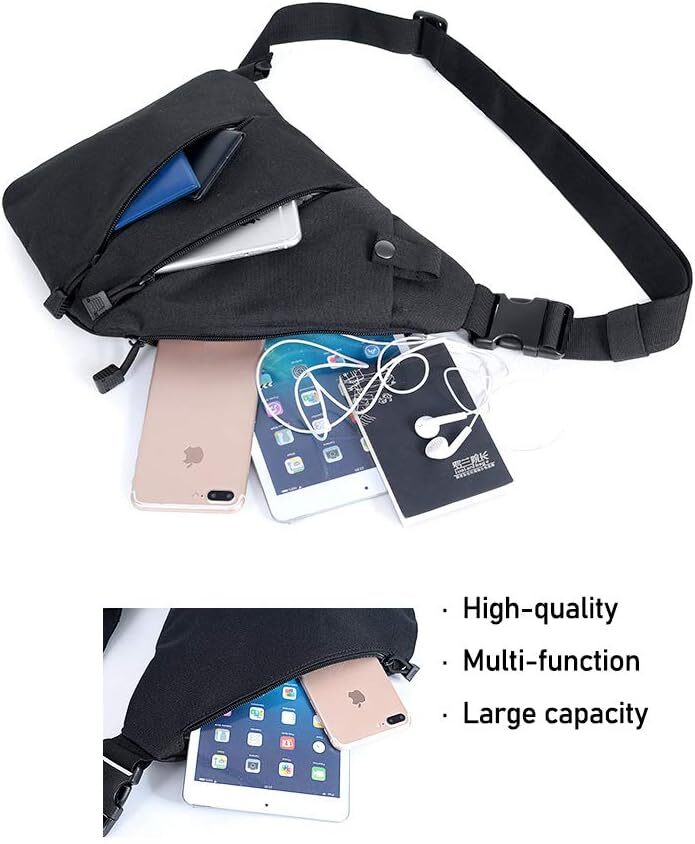 Waterproof Men Sling Bag Chest Cross Body Travel Sport Small Shoulder Backpack