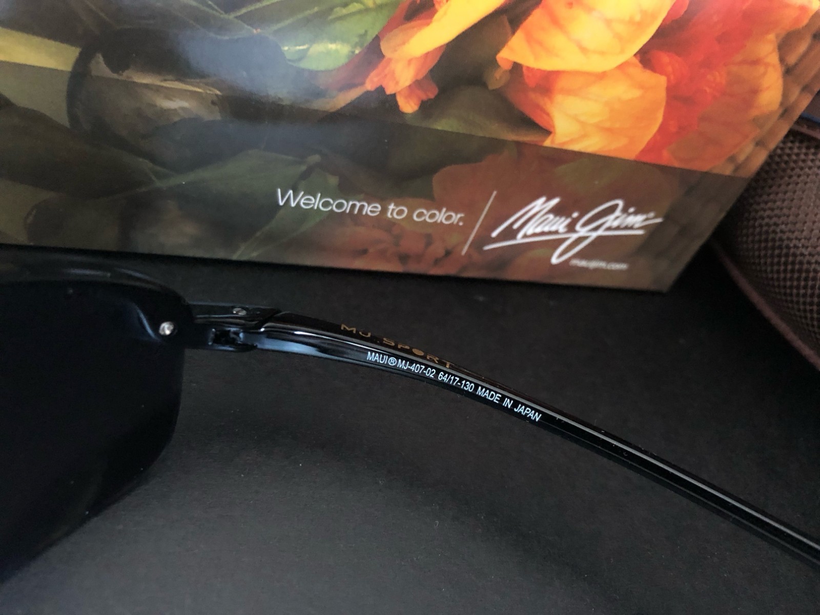 Maui Jim Sport Sunglasses 407-02 Ho’Okipa Black Wrap Frames with Black Lenses