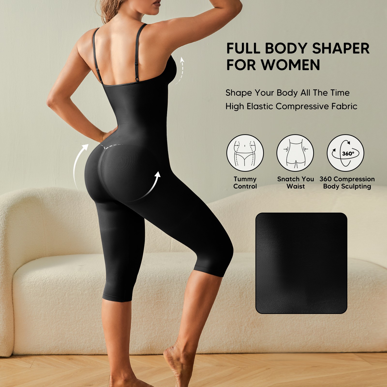 Fajas Colombianas Reductoras Levanta Cola Post Surgery Body Shaper Tummy Control