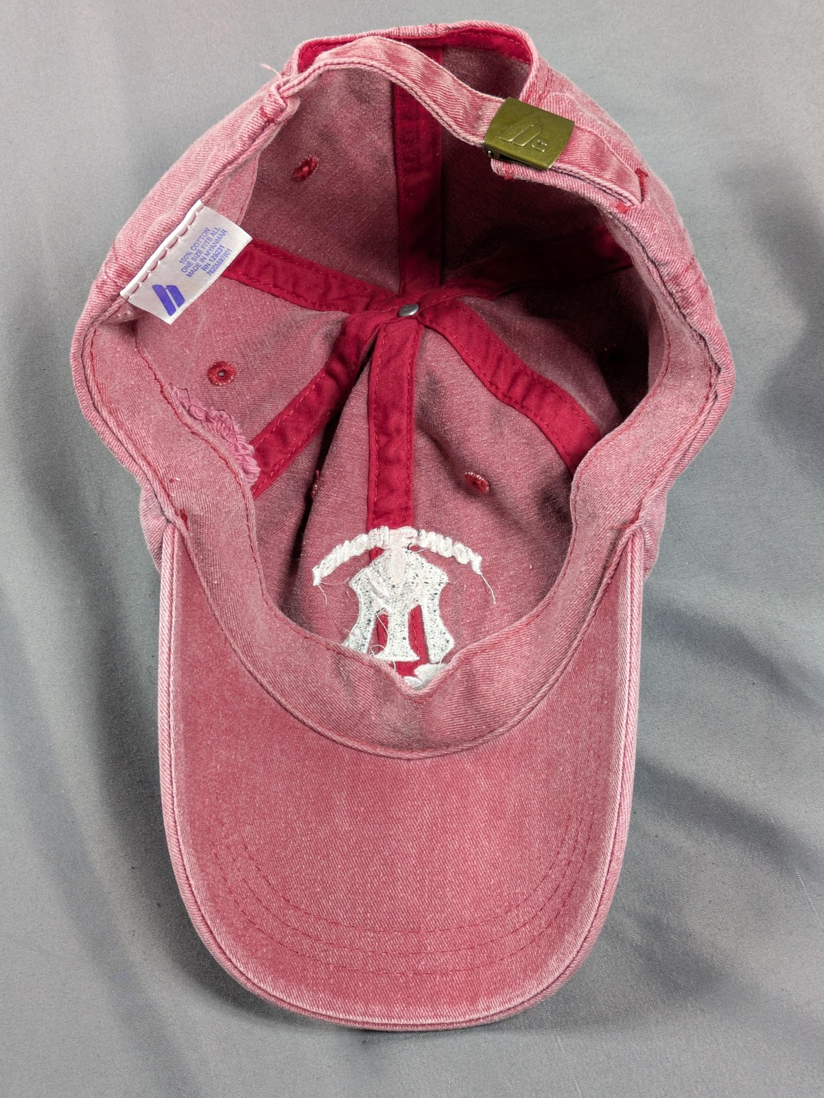 Vintage Young Money Hat Strap Back Mens Red Chambray Baseball Lil Wayne Y2K Rap