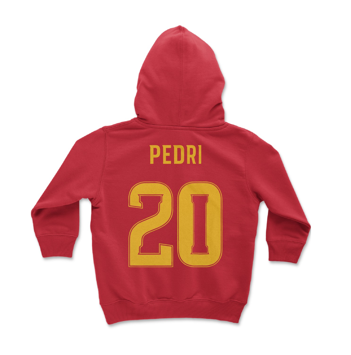 Spain Soccer Pride Pedri 20 Two-Sided Tribute Toddler Hooded Sweatshirt