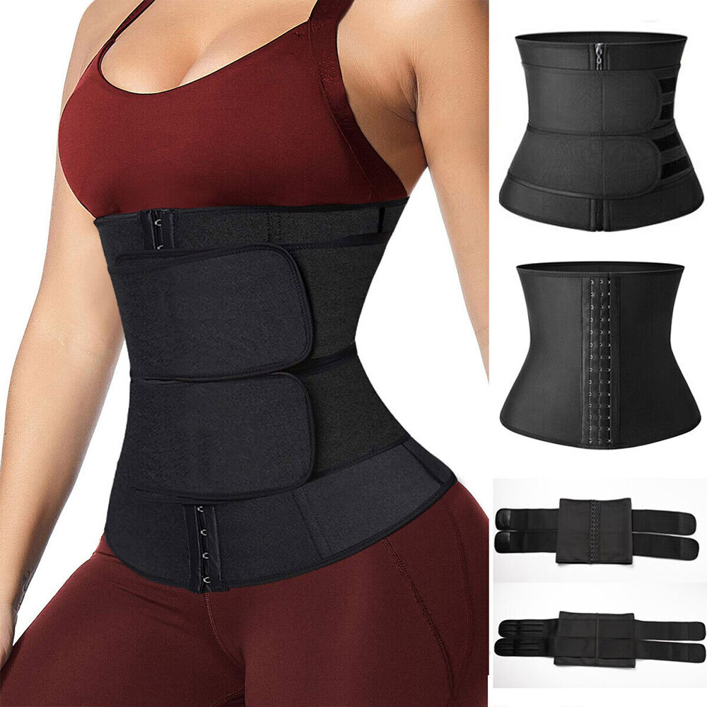 Men Waist Trainer Abdomen Reducer Sweat Trimmer Slimming Belt Body Shaper Girdle