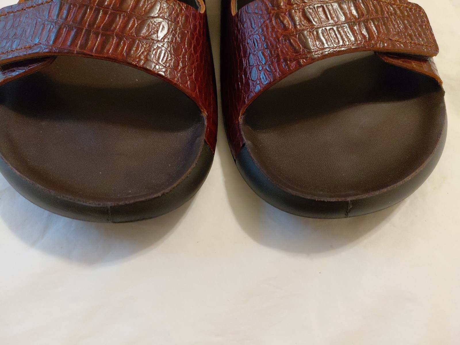 Ecco Men’s 2nd Cozmo Two Band Slide Sandal Brownish 12 NEW