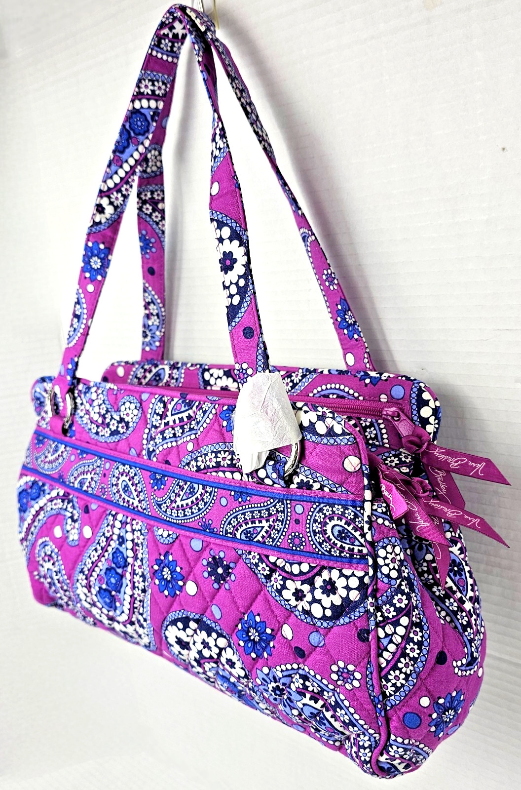 Vera Bradley Whitney Shoulder Bag in Cotton Boysenberry