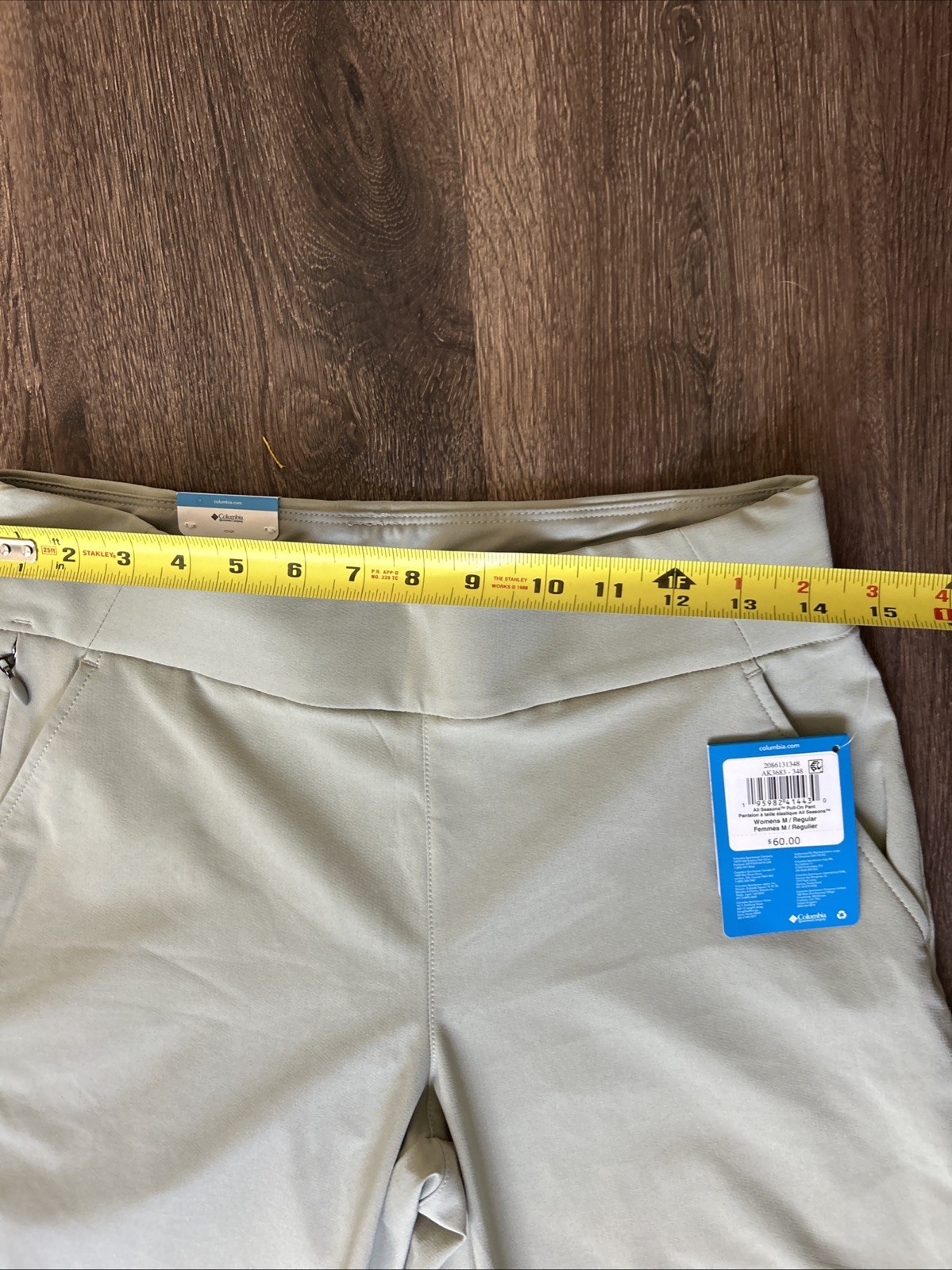 NEW Columbia All Seasons Pant Womens Medium Light Sea Green Crop Omni-Shade $60