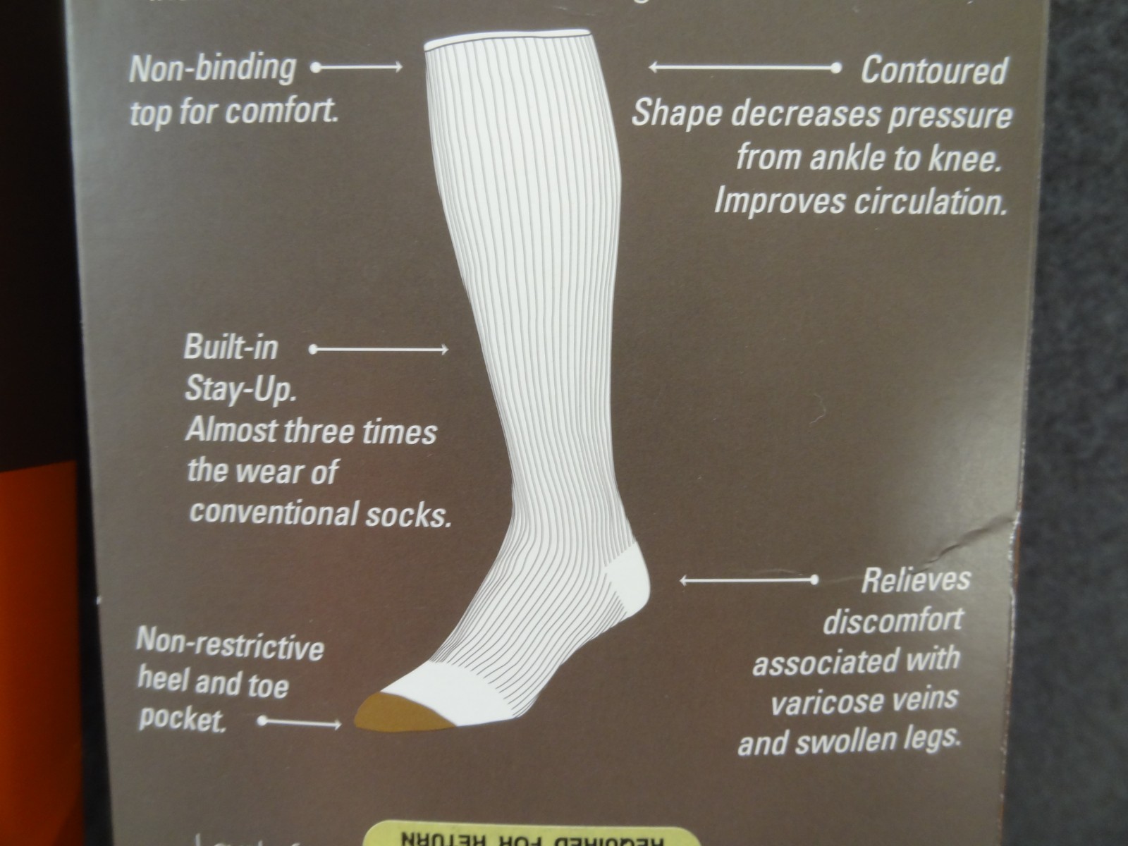 NEW LOT (2) GoldToe ADC L Firm Compression Over The Calf Support Socks All Day