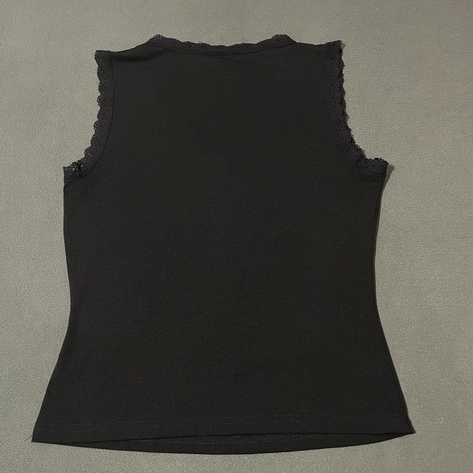 Y2K A. Buyer Women’s Size L Babydoll Black Stretch Top Whimsigoth Fairy Coquette