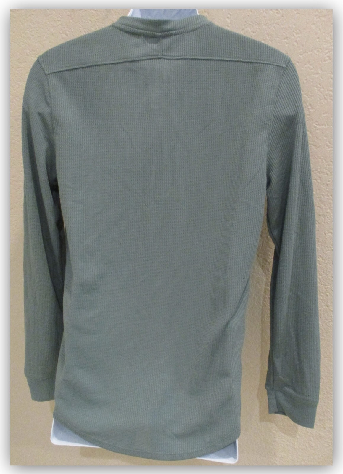 Mens Waffle-Knit long Sleeve 3 BUTTON Henley Shirts – ALL IN MOTION S M L XL XXL