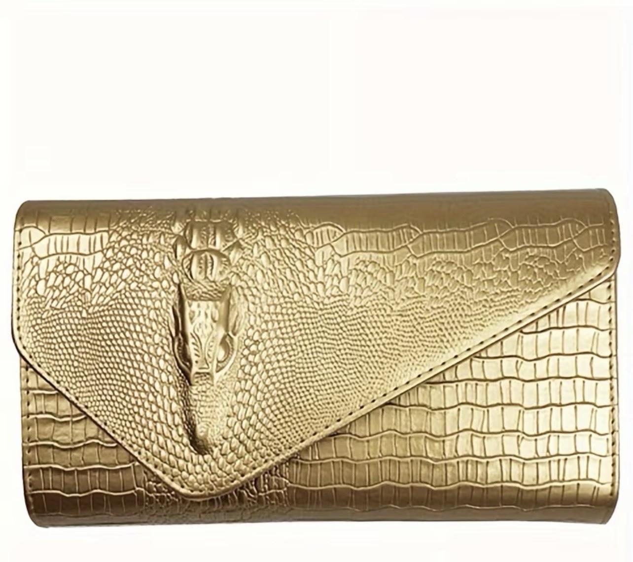 1pc Women’s Large Capacity Synthetic Leather Envelope Clutch