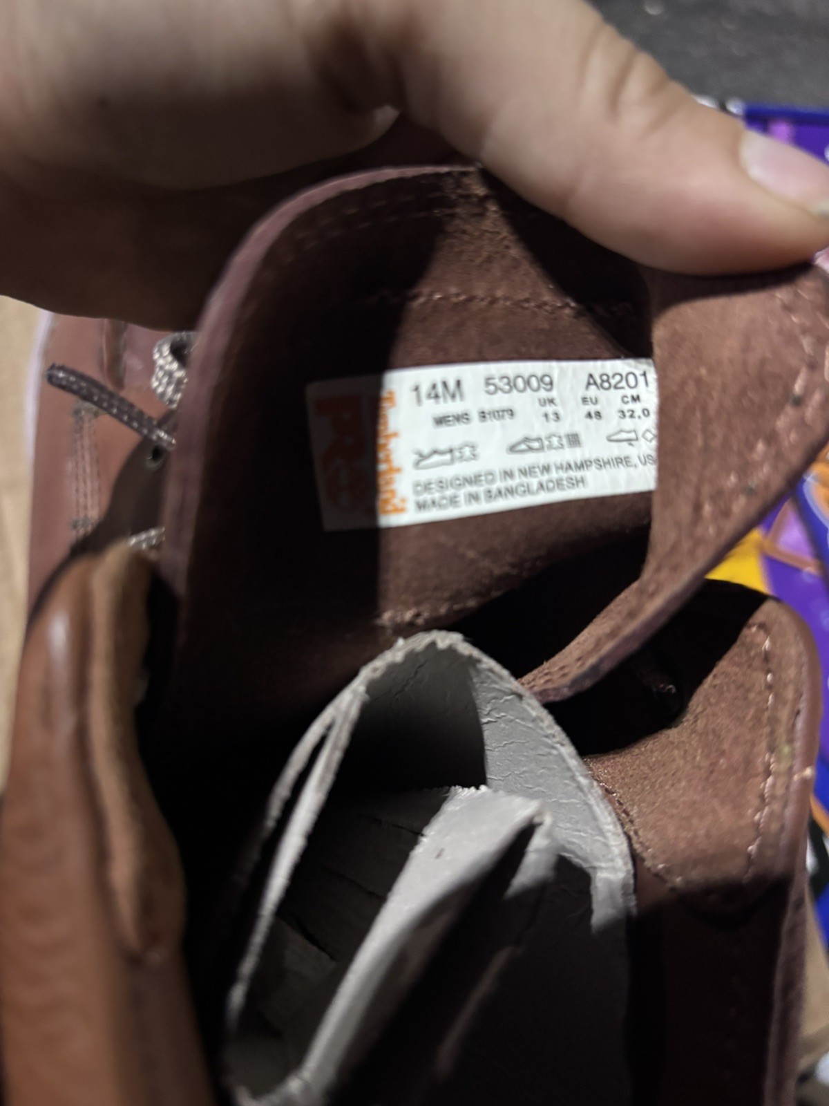 Timberland Pro Wedge 6″ Soft Toe Moc-Toe Work Boots – Brown – US size 14wide