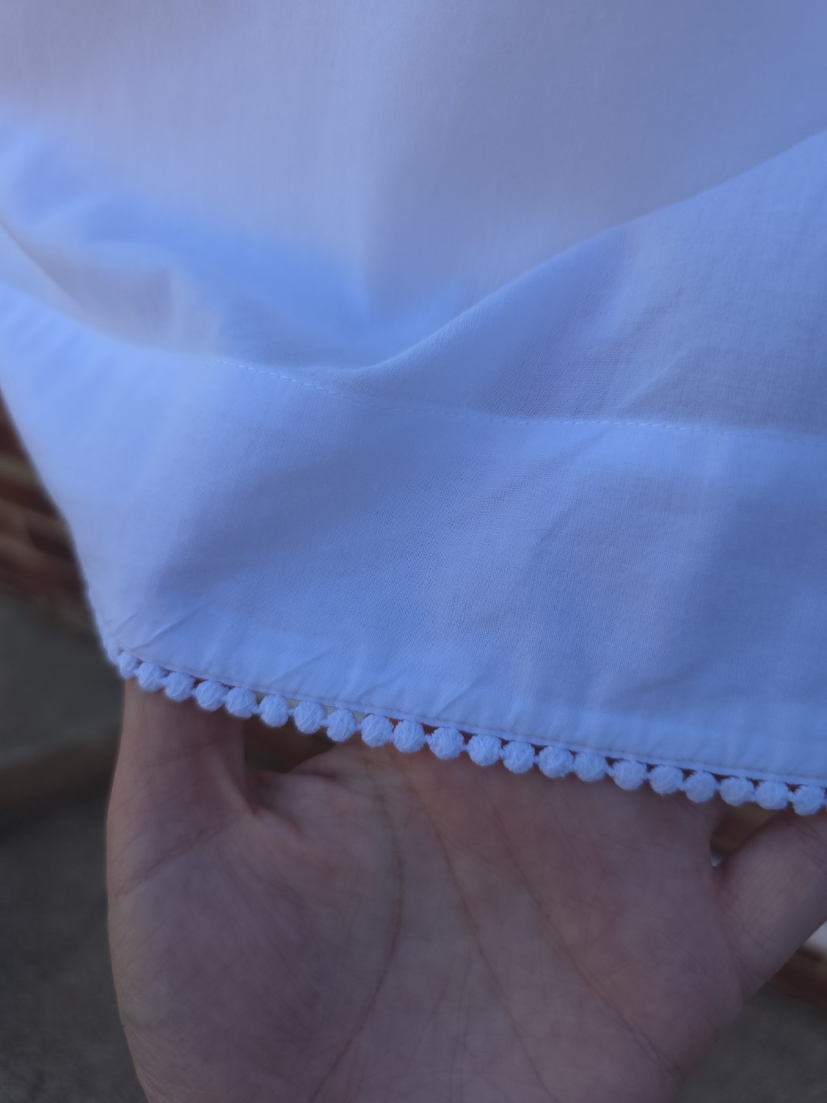 Marks & Spencer White 100% Cotton Anglaise Broderie Openwork Embroidered Blouse