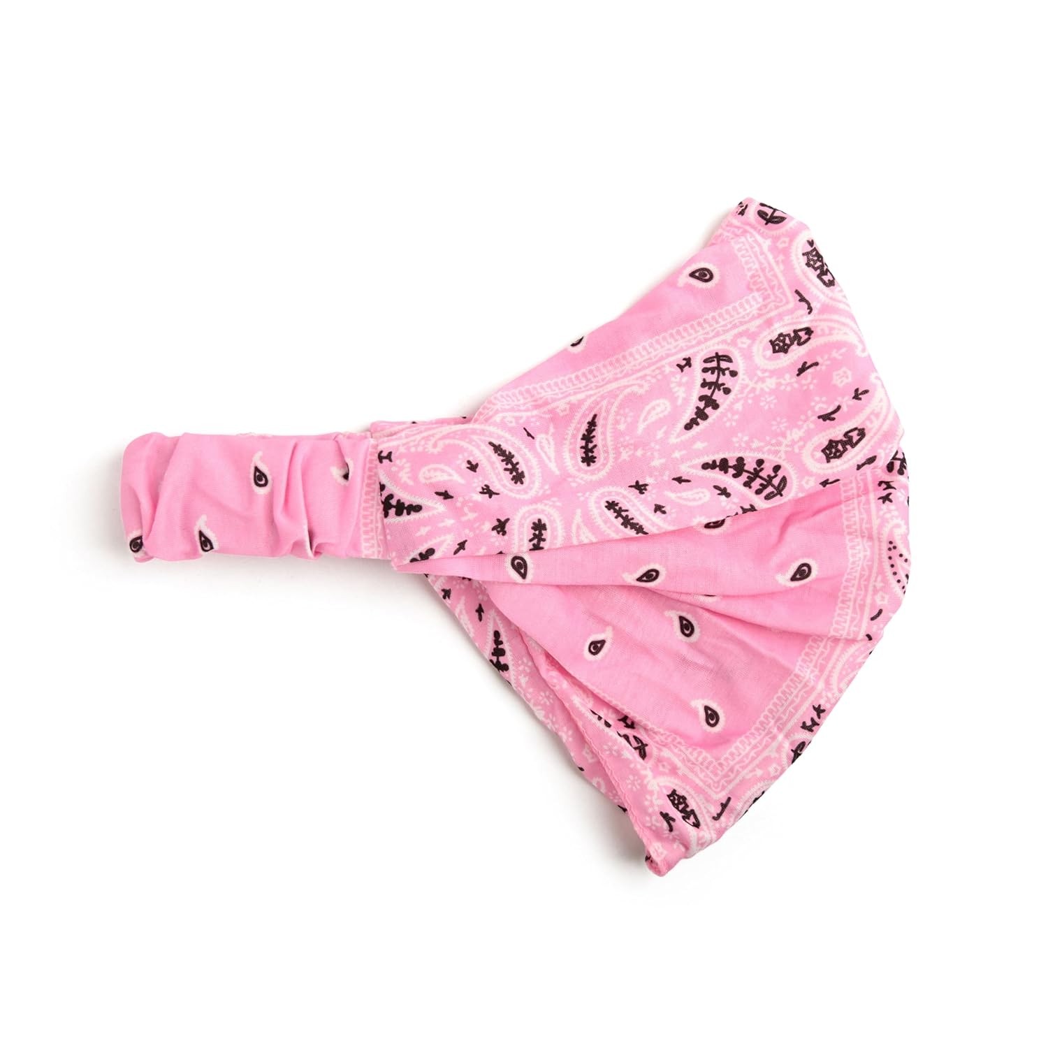 Motique Accessories Wide and Stretchy Cotton Bandana Headwrap, Multiple Colors