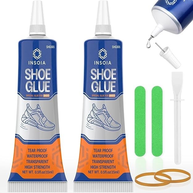 Shoe Glue Sole Repair Kit, Shoe Repair Adhesive, Super Glue for Sneakers, Boots,