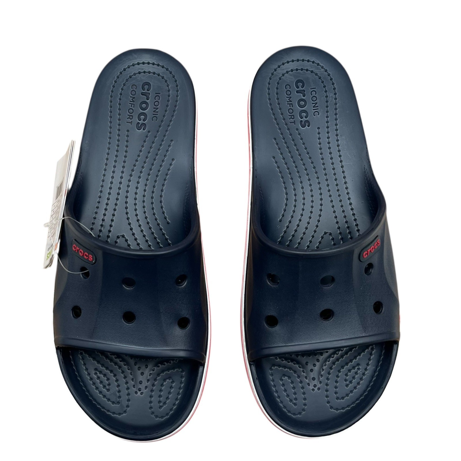 Crocs Bayaband Mens Slide Sandals Size 9 Navy Blue Water Friendly Lightweight