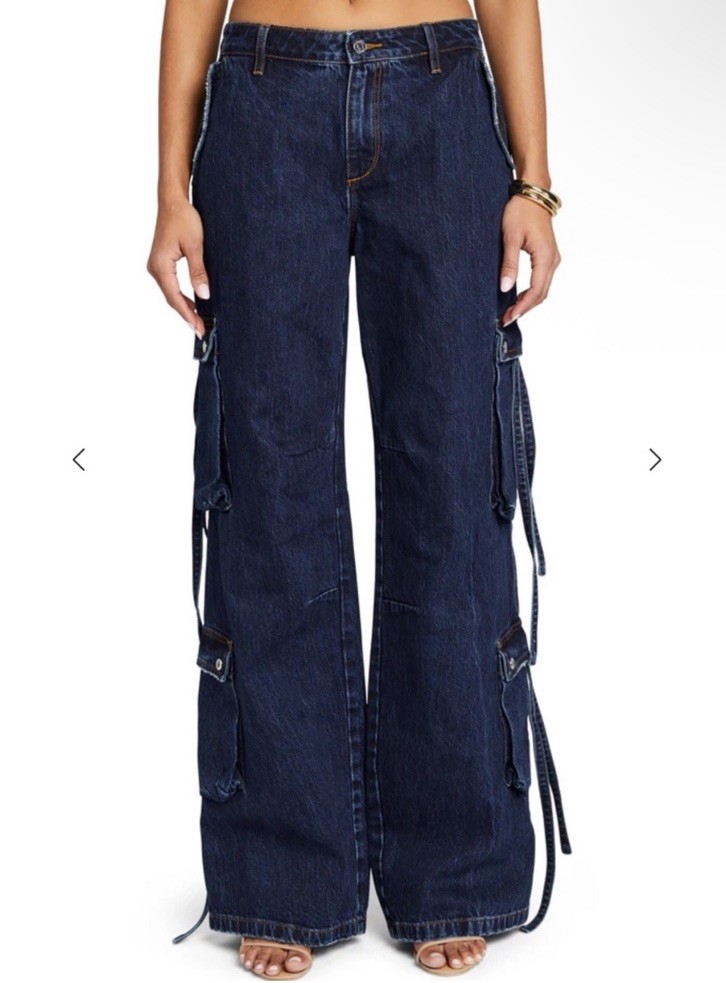 NWT Ser.o.ya Joss Cargo Jean in Deep Sea! Size 29 – Run big – MSRP $348