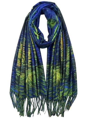 Van Gogh Art Print Scarf for Women Best Gift Soft Warm Cashmere Feel Art 05
