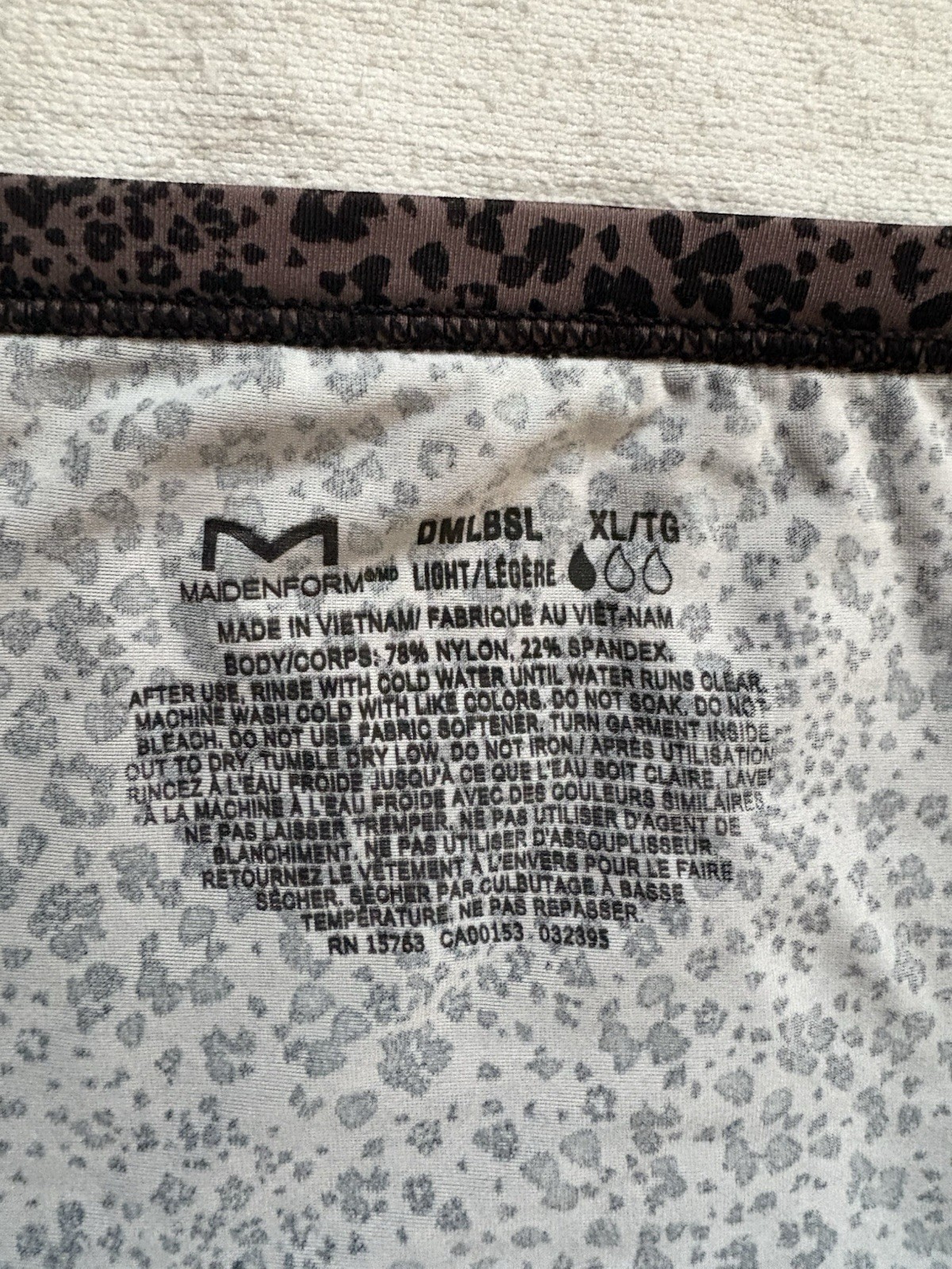 NEW Maidenform Moderate Period Hipster Panty Black Women’s Size Xlarge DMLBSM