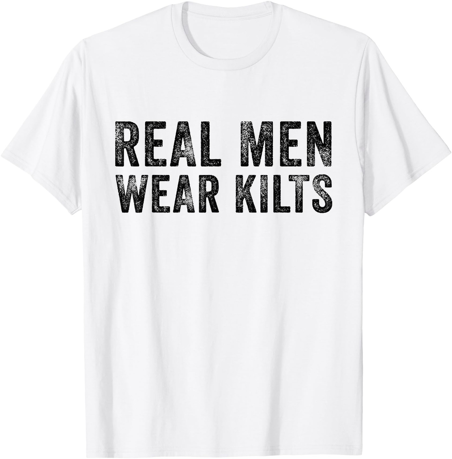Real Men Wear Kilts Scottish Irish Kilt Humor Funny Vintage T-Shirt