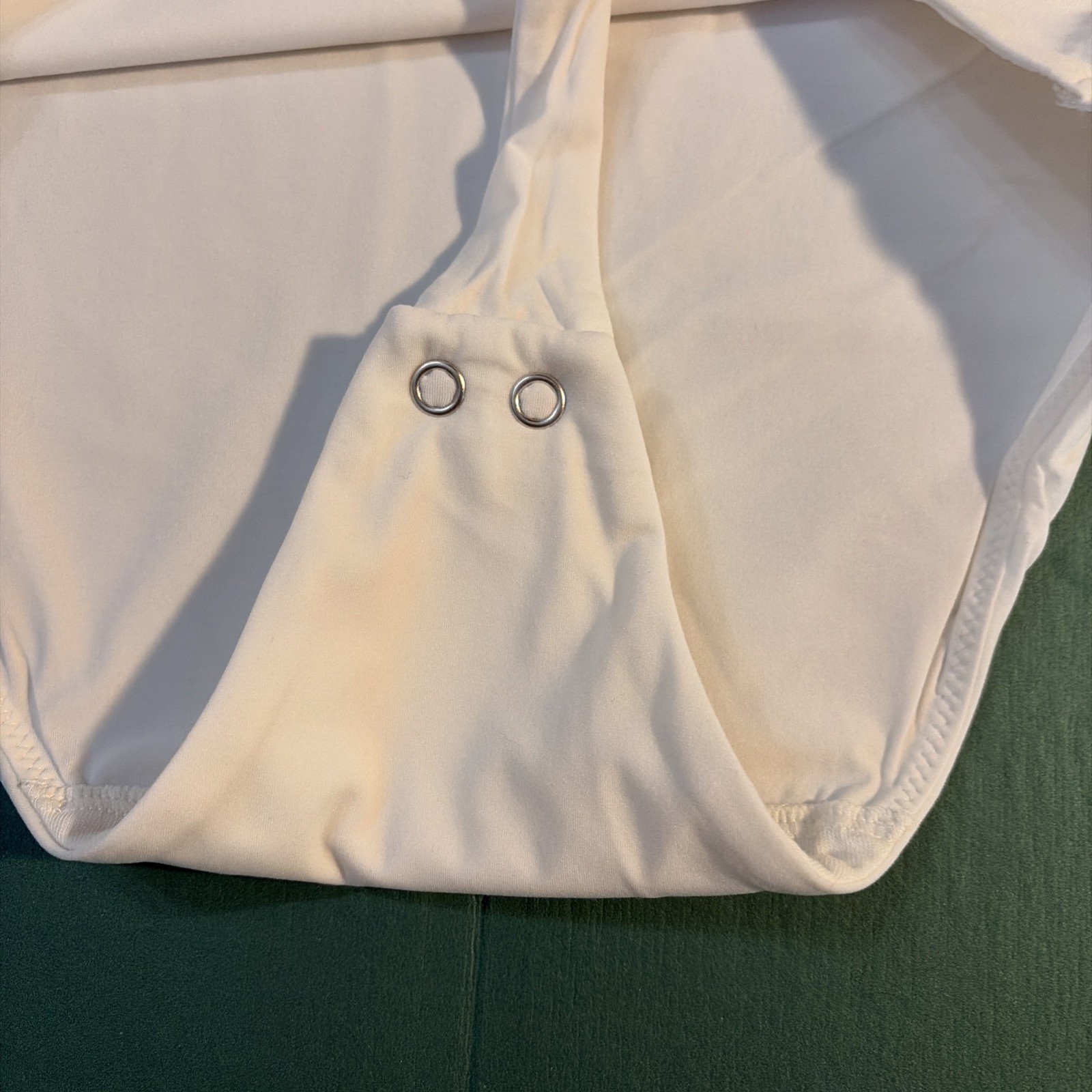 Auden Luxe Stretch Fully Lined Bodysuit in White – Medium