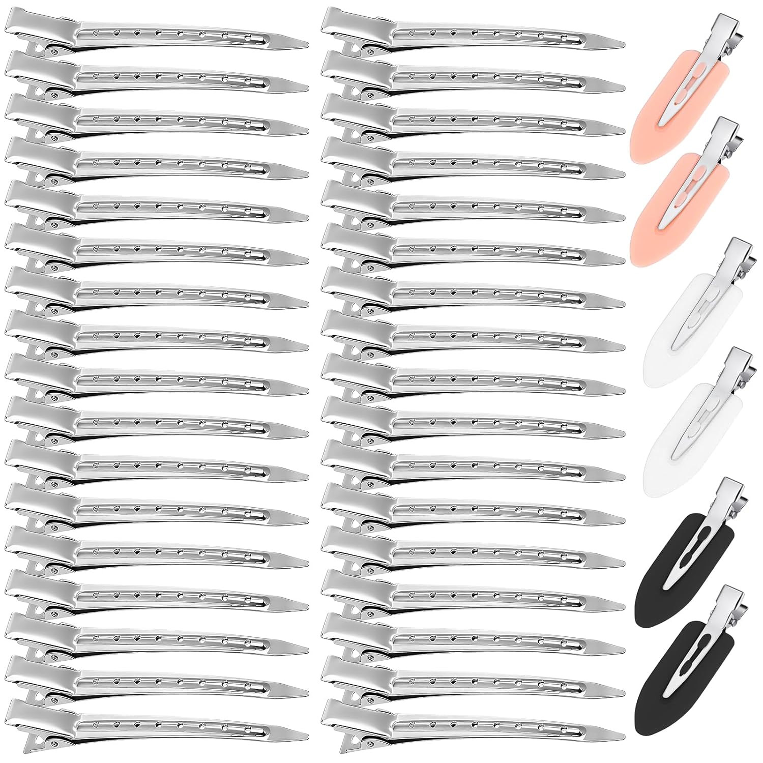 40 Pcs Hair Clips Women Styling, Alligator Metal Hair Clips, Hair Pin Curl Rolle
