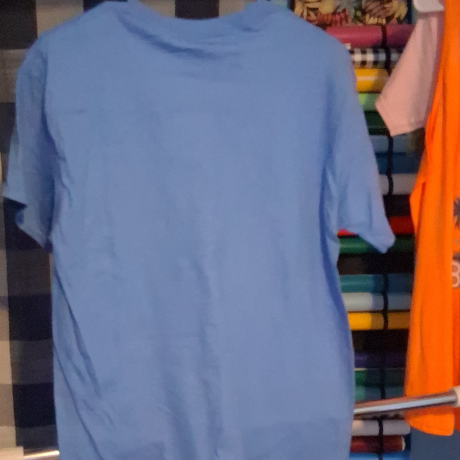 Gildan Ultra Cotton Men’s M Blue Crew Neck Short Sleeve Skull Graphic Tee