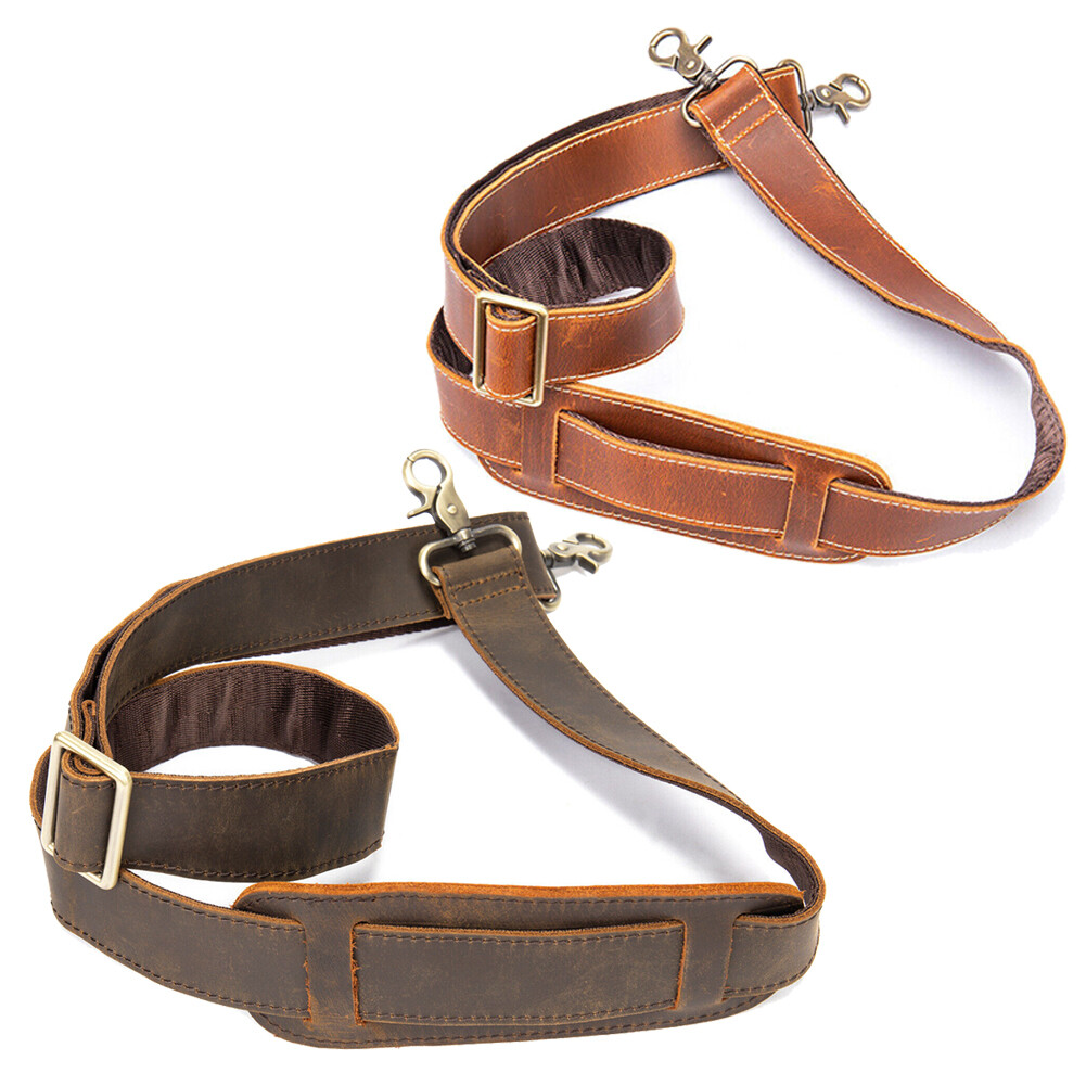 For Briefcase Luggage Messenger Bag Genuine Leather Replacement Shoulder Strap