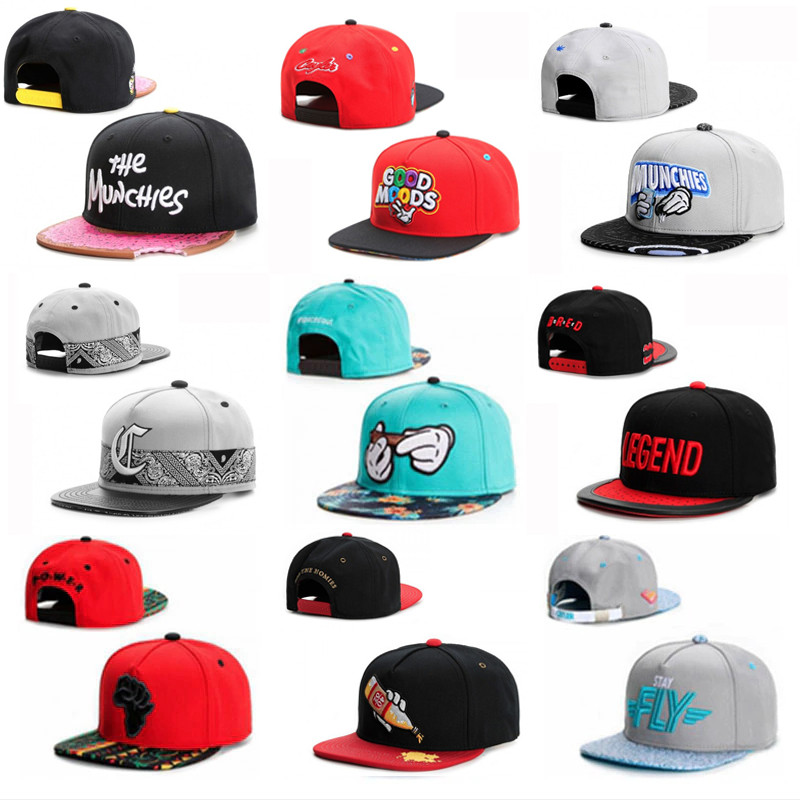 Adjustable Cap Munchies Snapback Donut Cartoon Game Animation Hip-hop Flat Hat