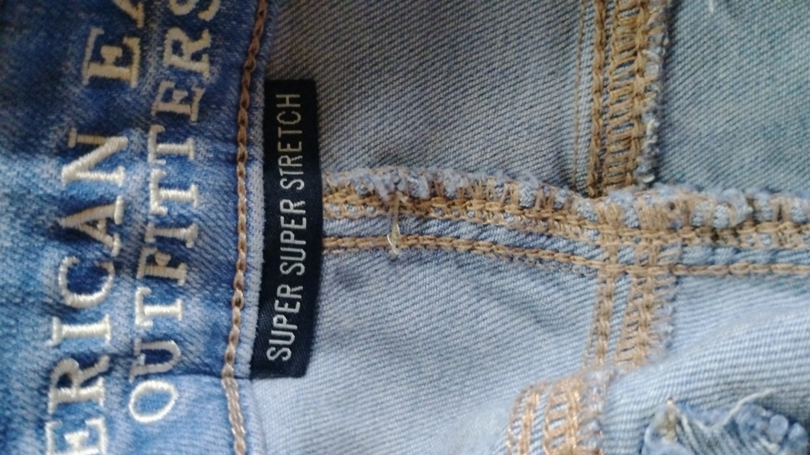 American Eagle Super Low Jegging Size 8 Regular Light Wash