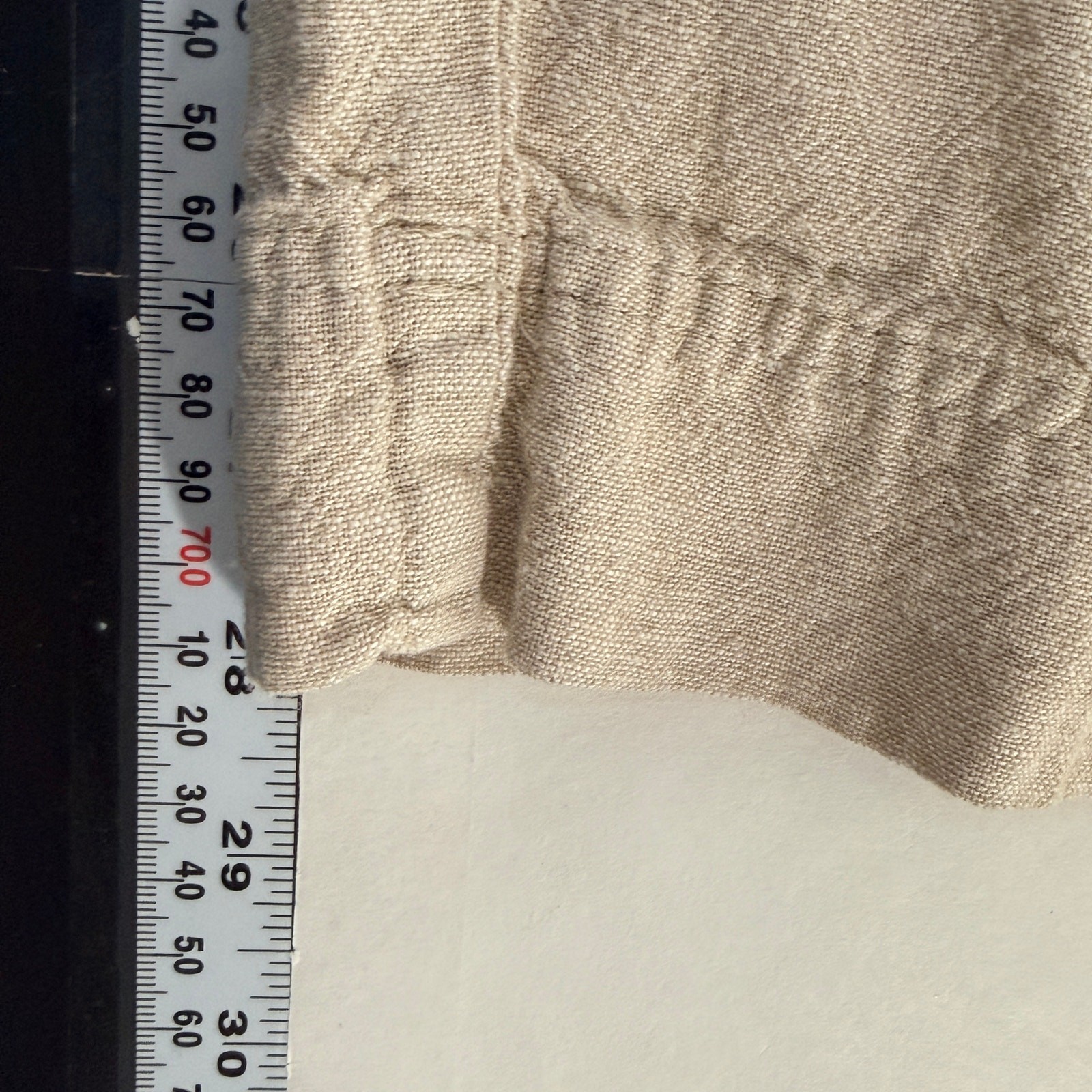 Old Navy High Rise Wide Leg Linen Blend Pants M Natural Pull On Breathable