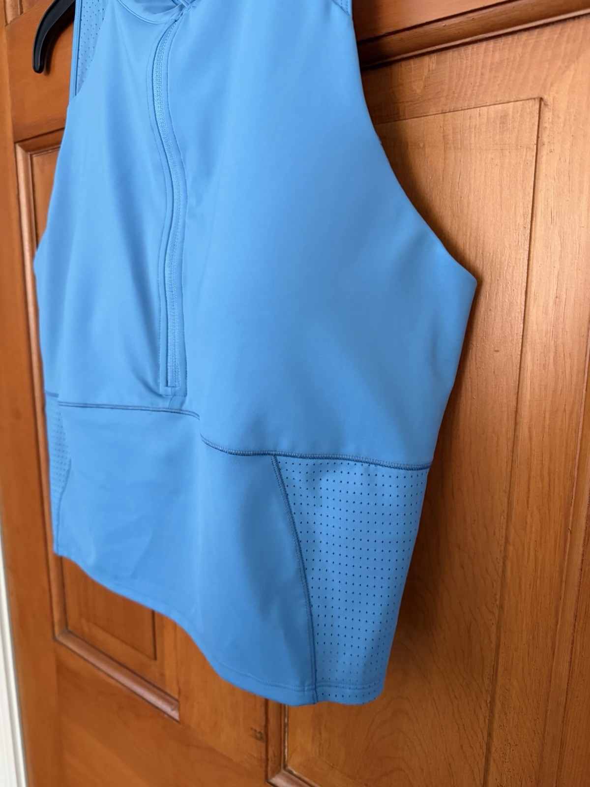 Women’s Calia Powermove 1/2 Zip Crop Sleeveless Tank Tranquil Blue Size XXL NWT