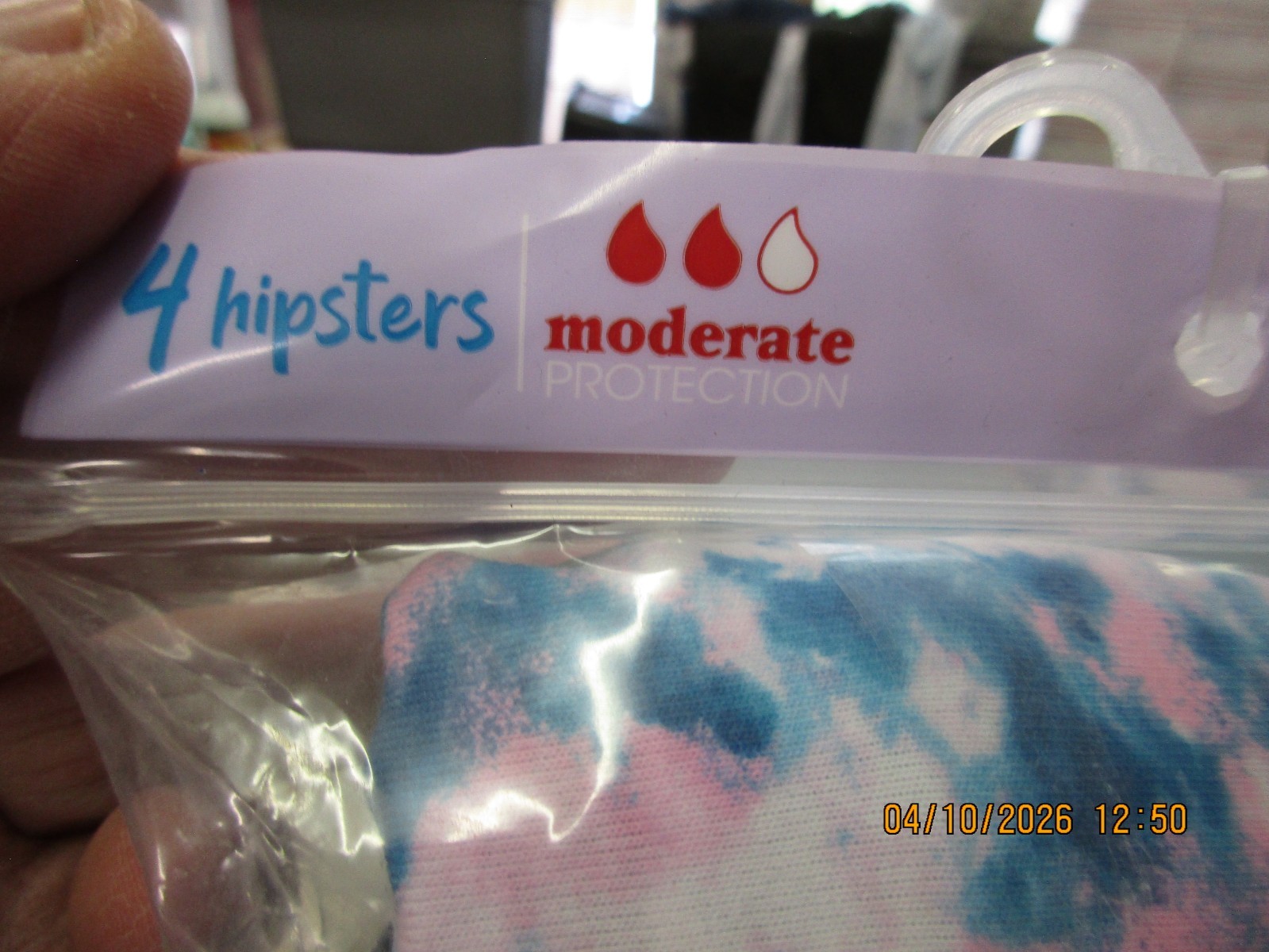 NEW 4 Pack Hanes Comfort Period Moderate Panties Microfiber Hipsters Size 16