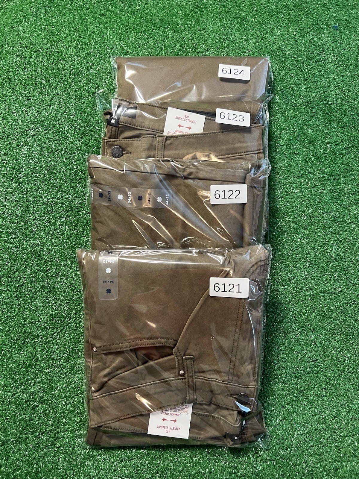 Lucky Brand Jeans Pants Mens 34×32 410 Athletic Straight Stretch Brown – NEW $99