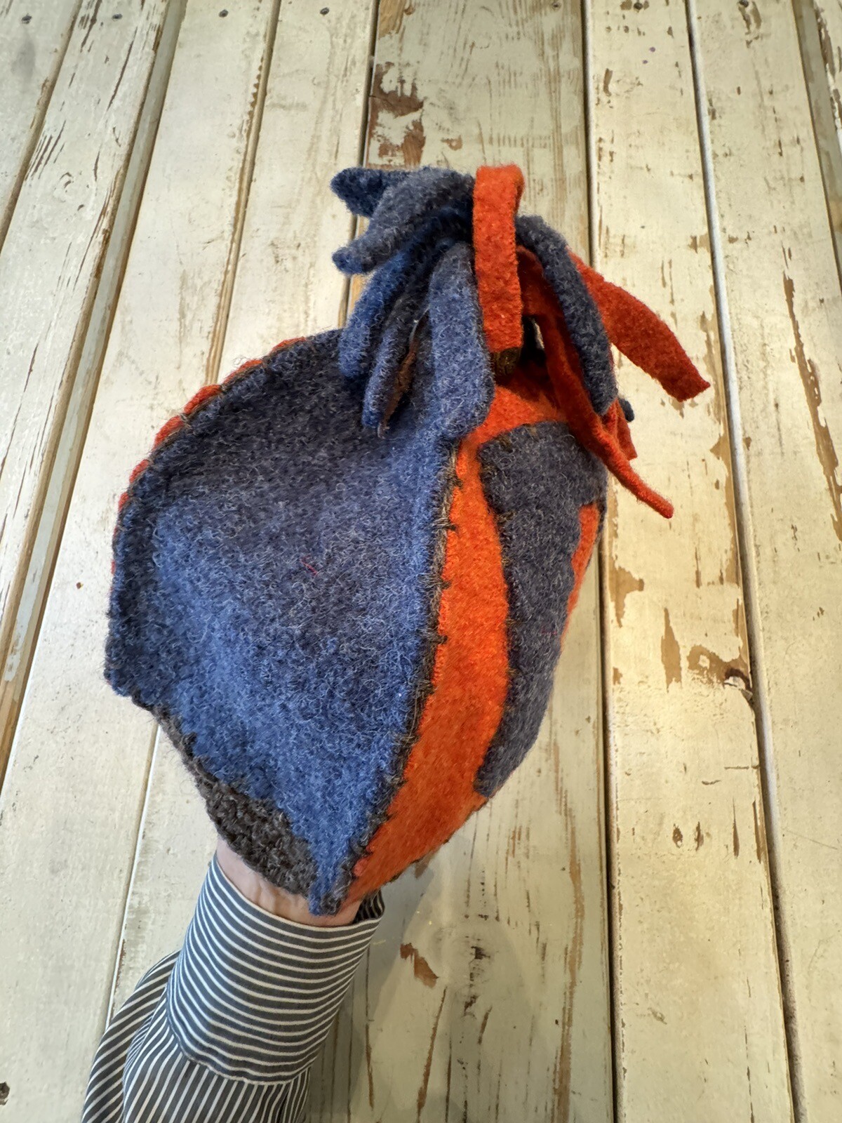 Just a cool kids beanie boggin winter hat block letter “D” handcrafted