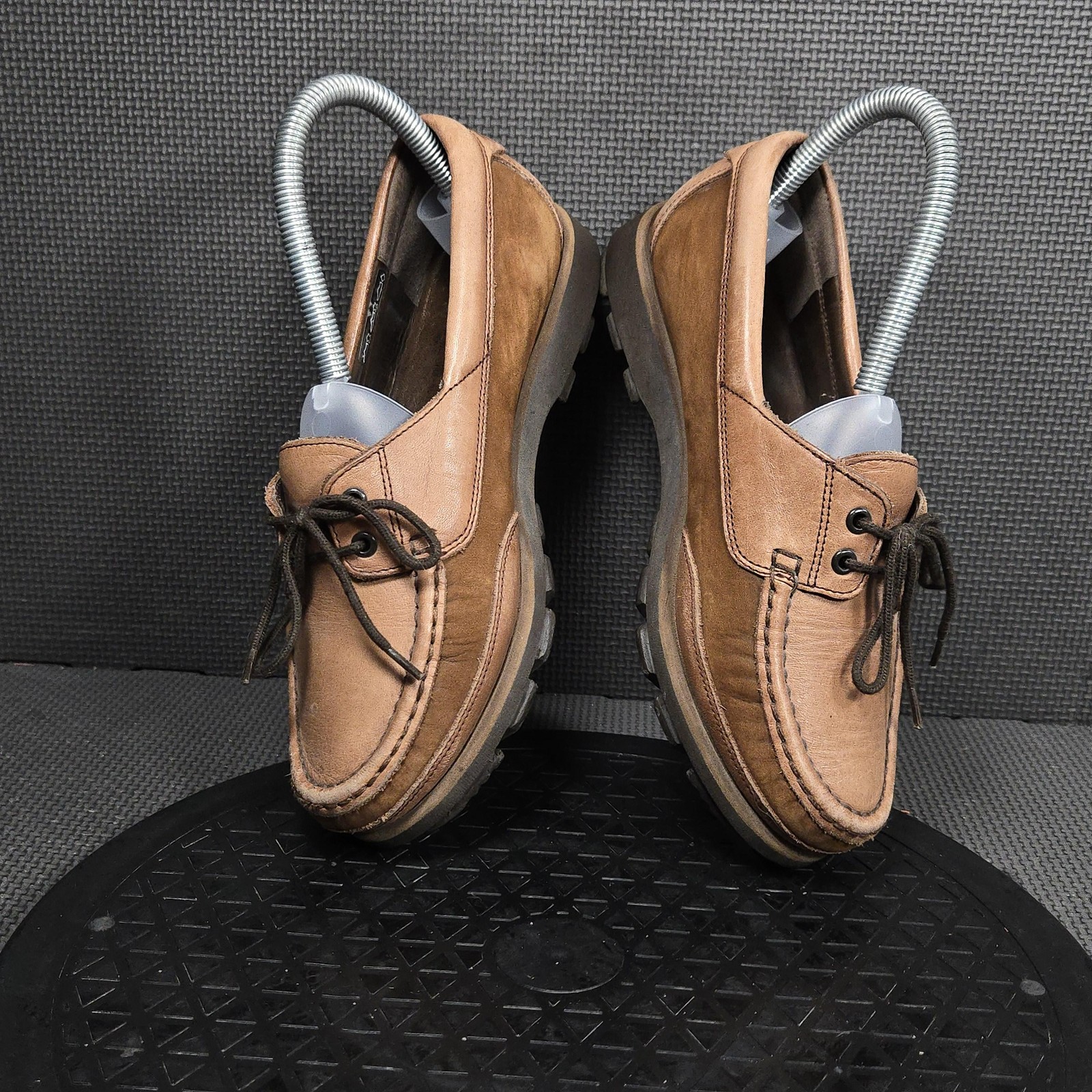 Mephisto Ralyn Shoes Womens Size 6 Brown Leather Moc Toe Boat Comfort Casual
